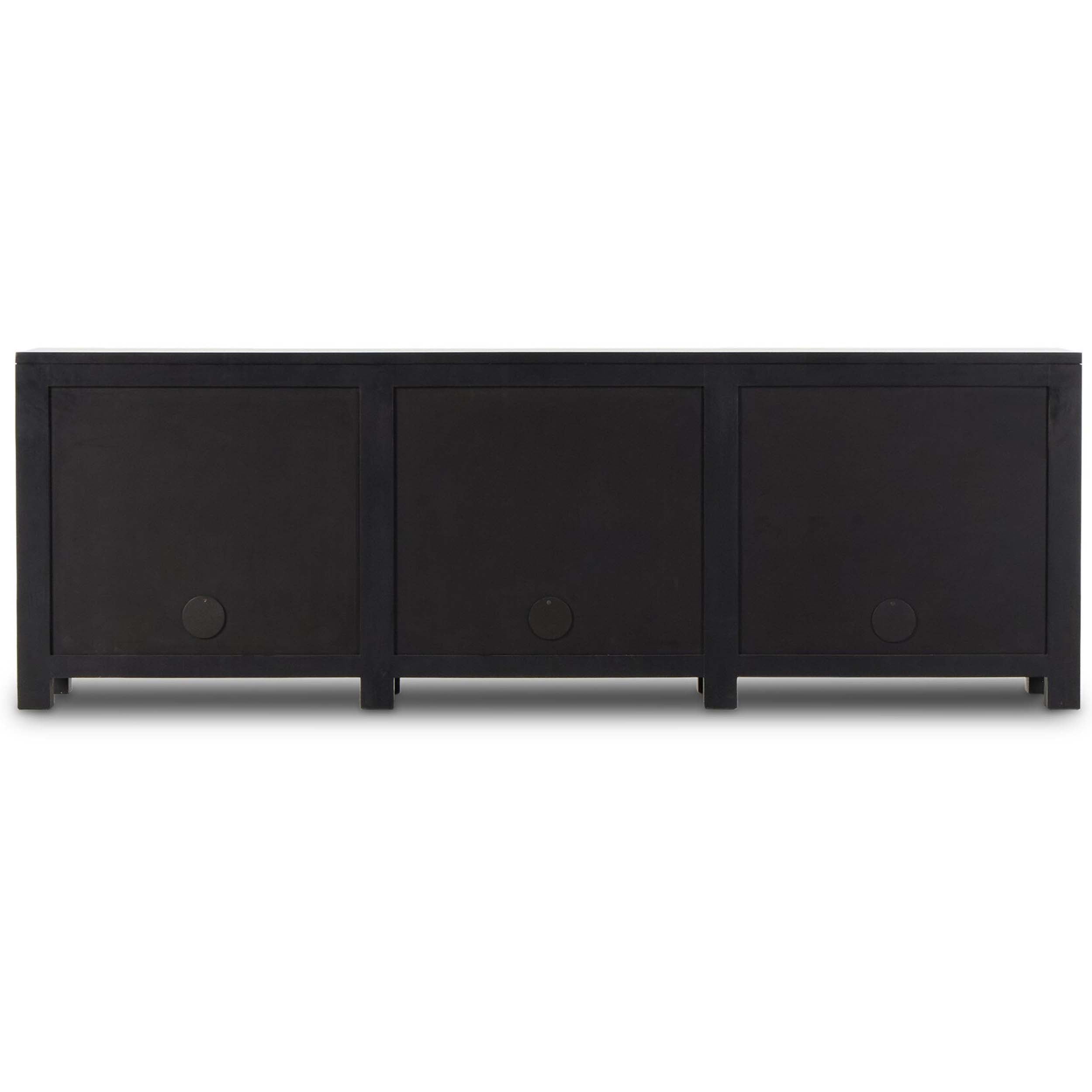 Tilda 6 Door Sideboard, Black Wash Mango