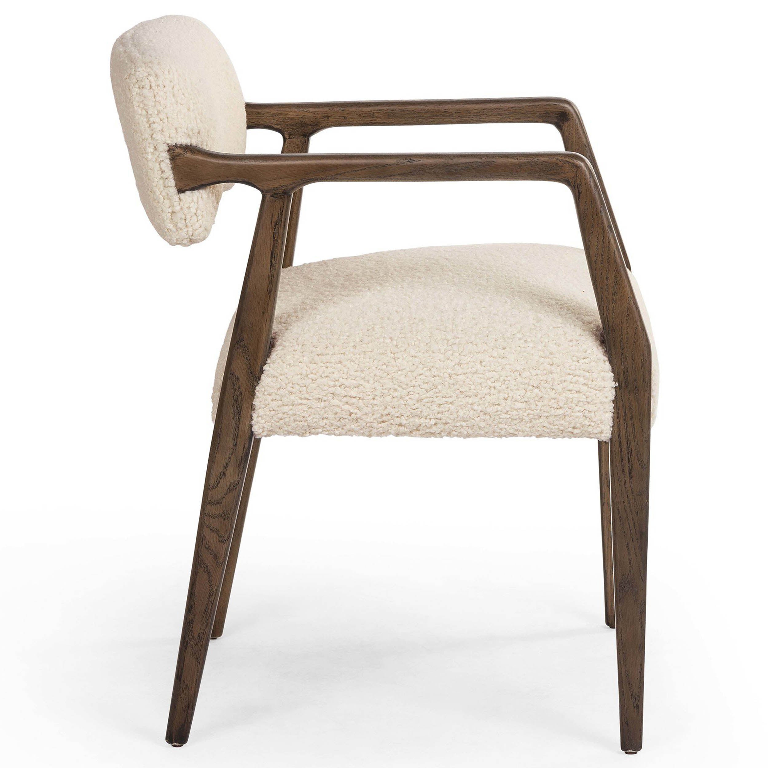 Tyler Dining Armchair, Sheepskin Natural