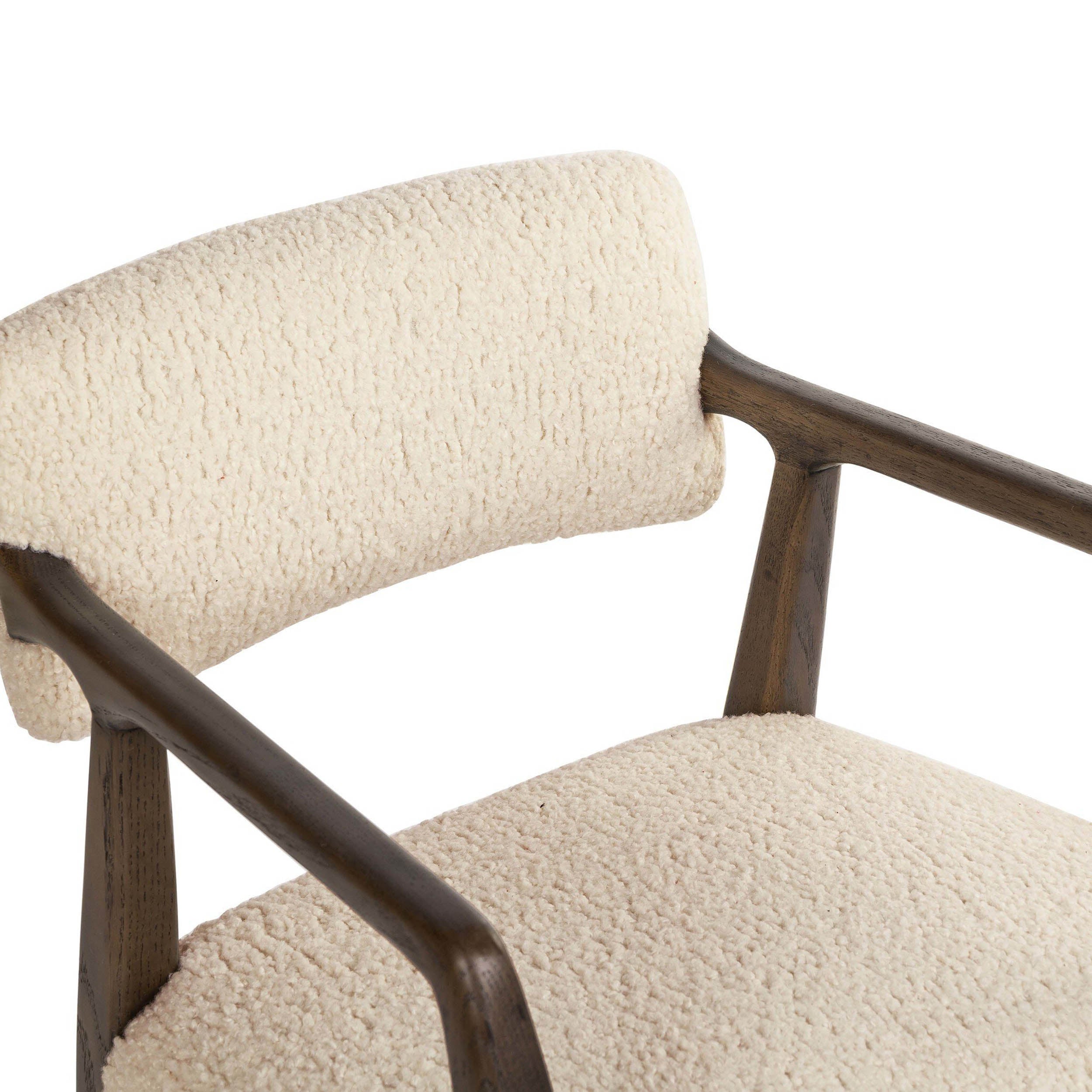 Tyler Dining Armchair, Sheepskin Natural