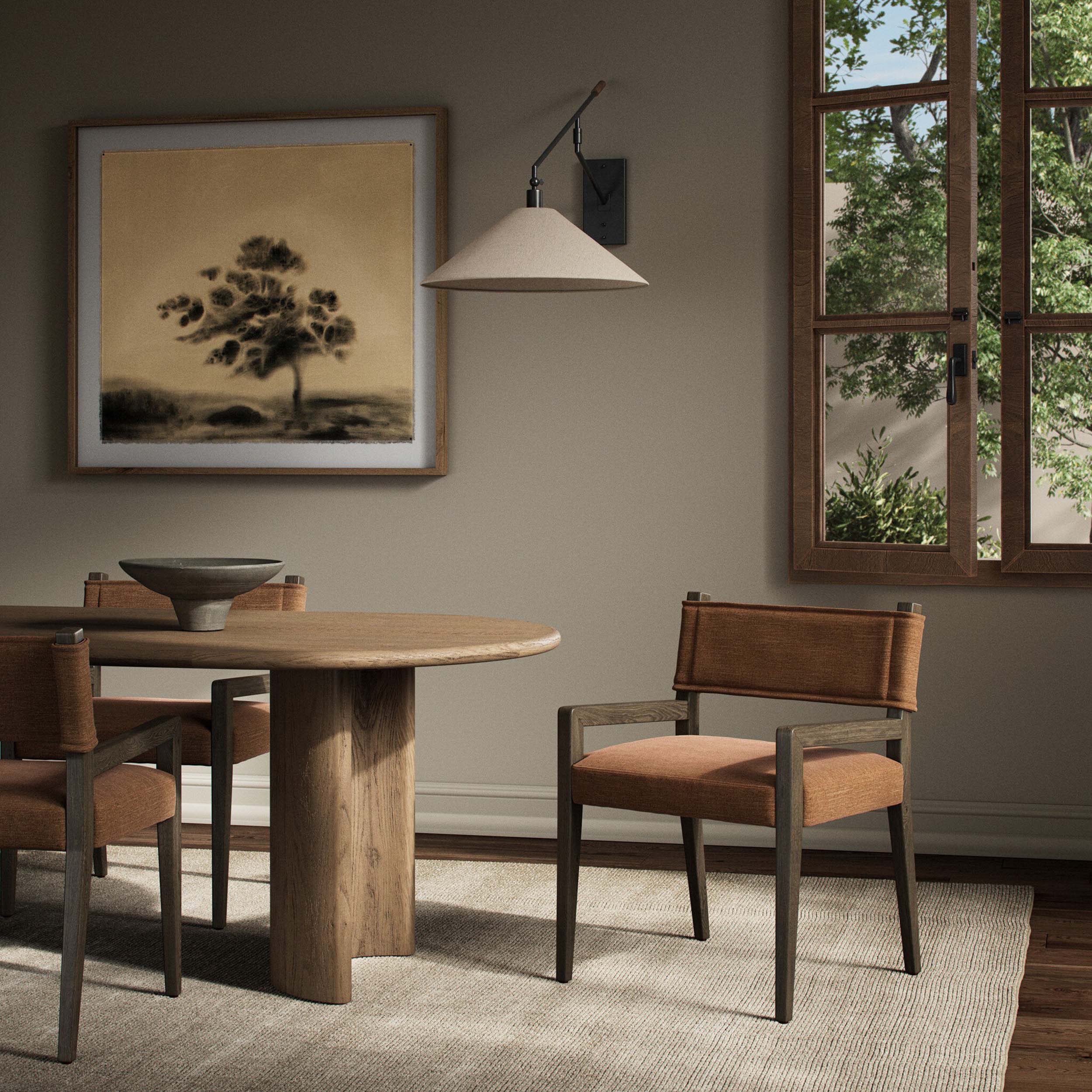 Ferris Dining Armchair, Laughlin Ochre