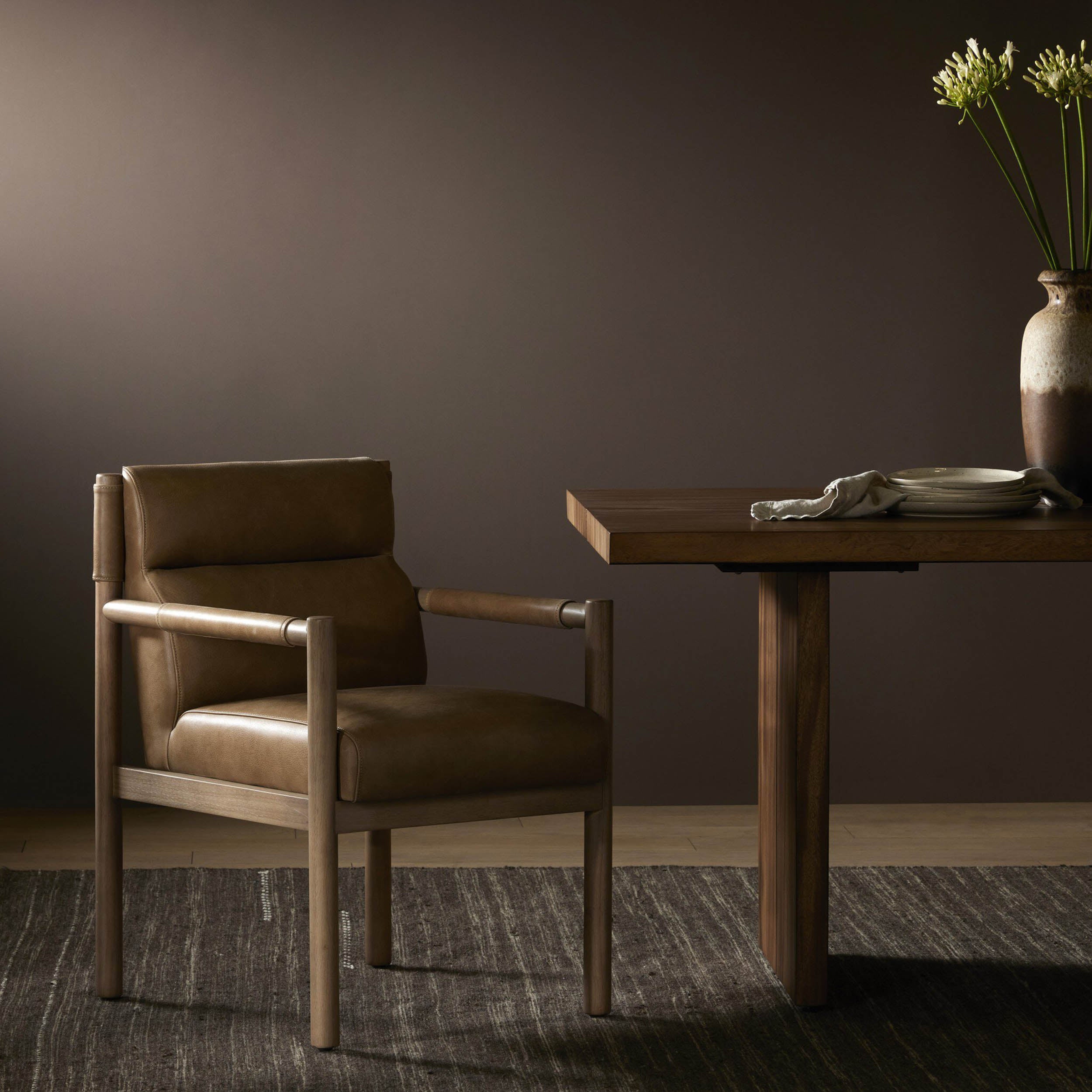 Kiano Dining Armchair, Palermo Drift