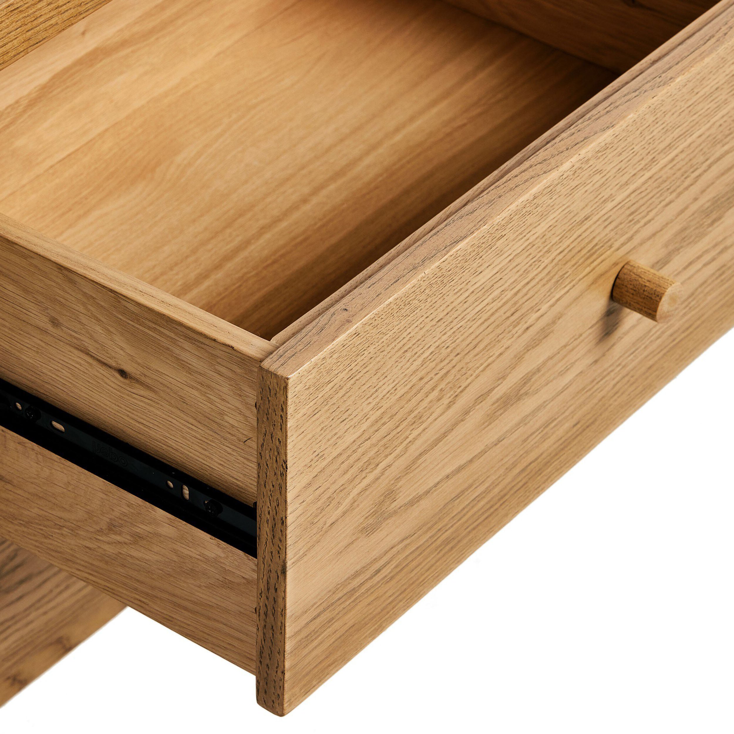 Millbrook Media Console, Natural Light Oak