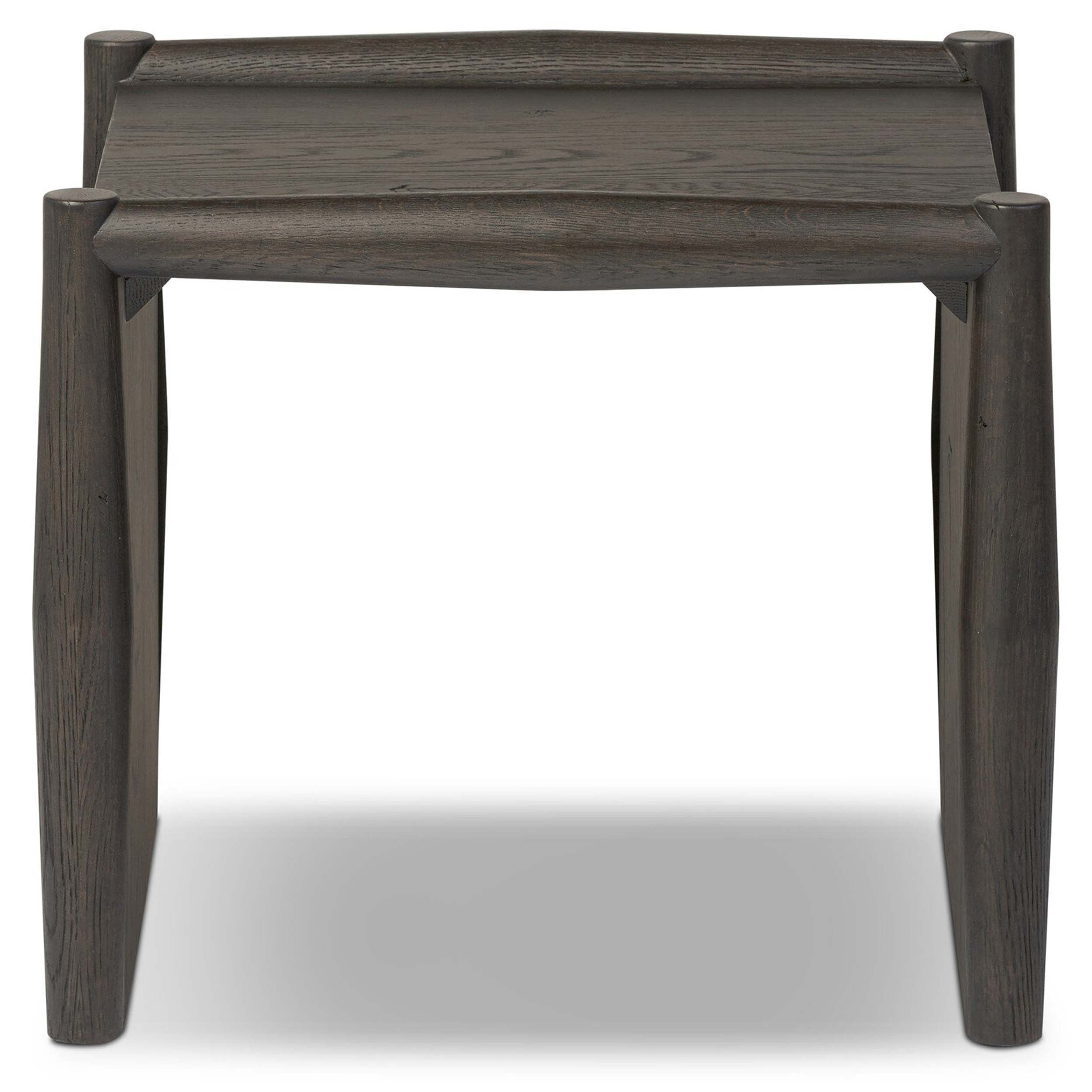 Glenview End Table, Smoked Black Resawn Oak