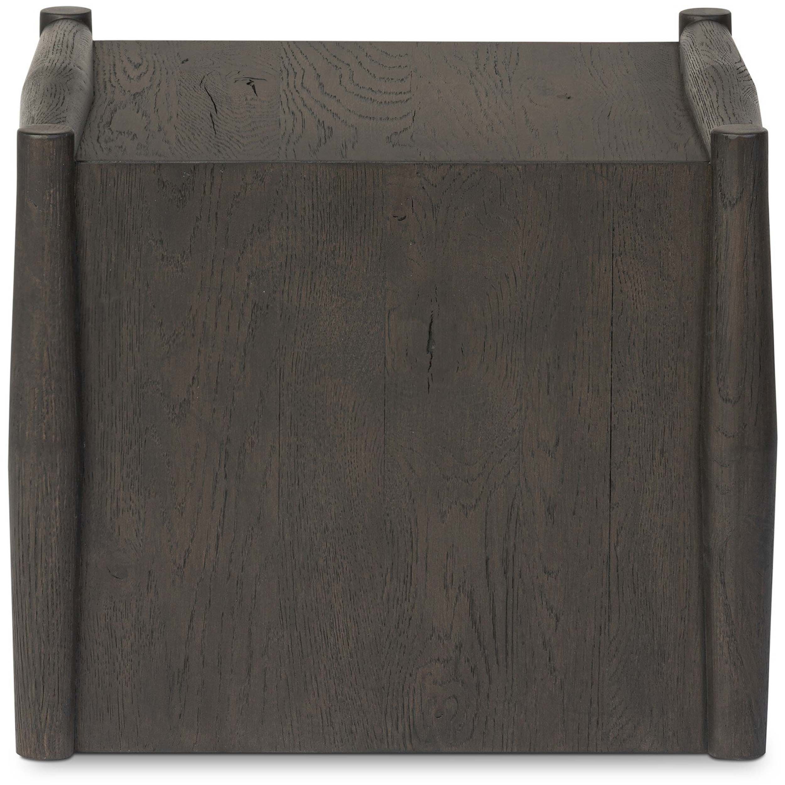 Glenview End Table, Smoked Black Resawn Oak