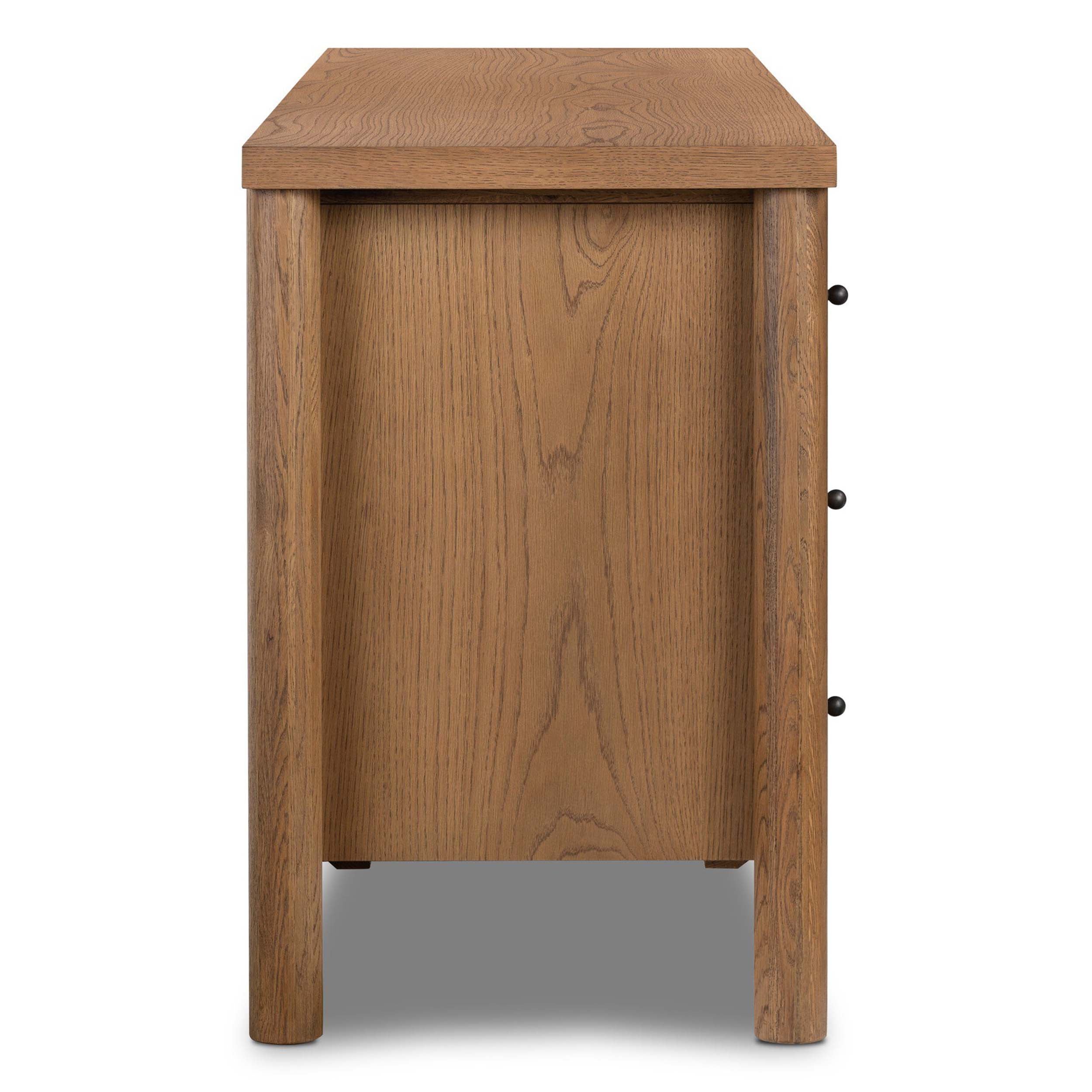 Roark 6 Drawer Dresser, Amber Oak Veneer