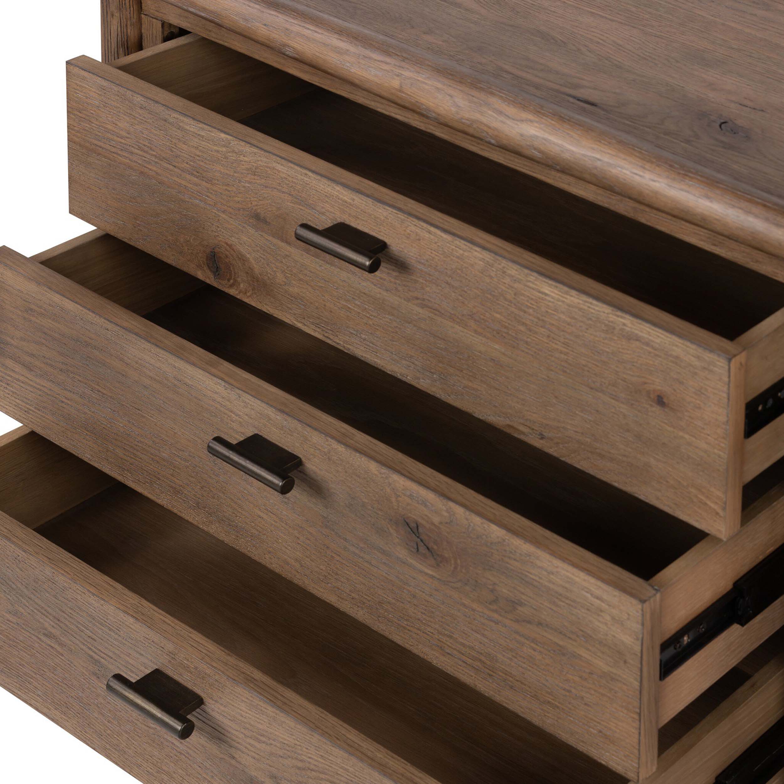 Glenview Nightstand, Weathered Oak Veneer