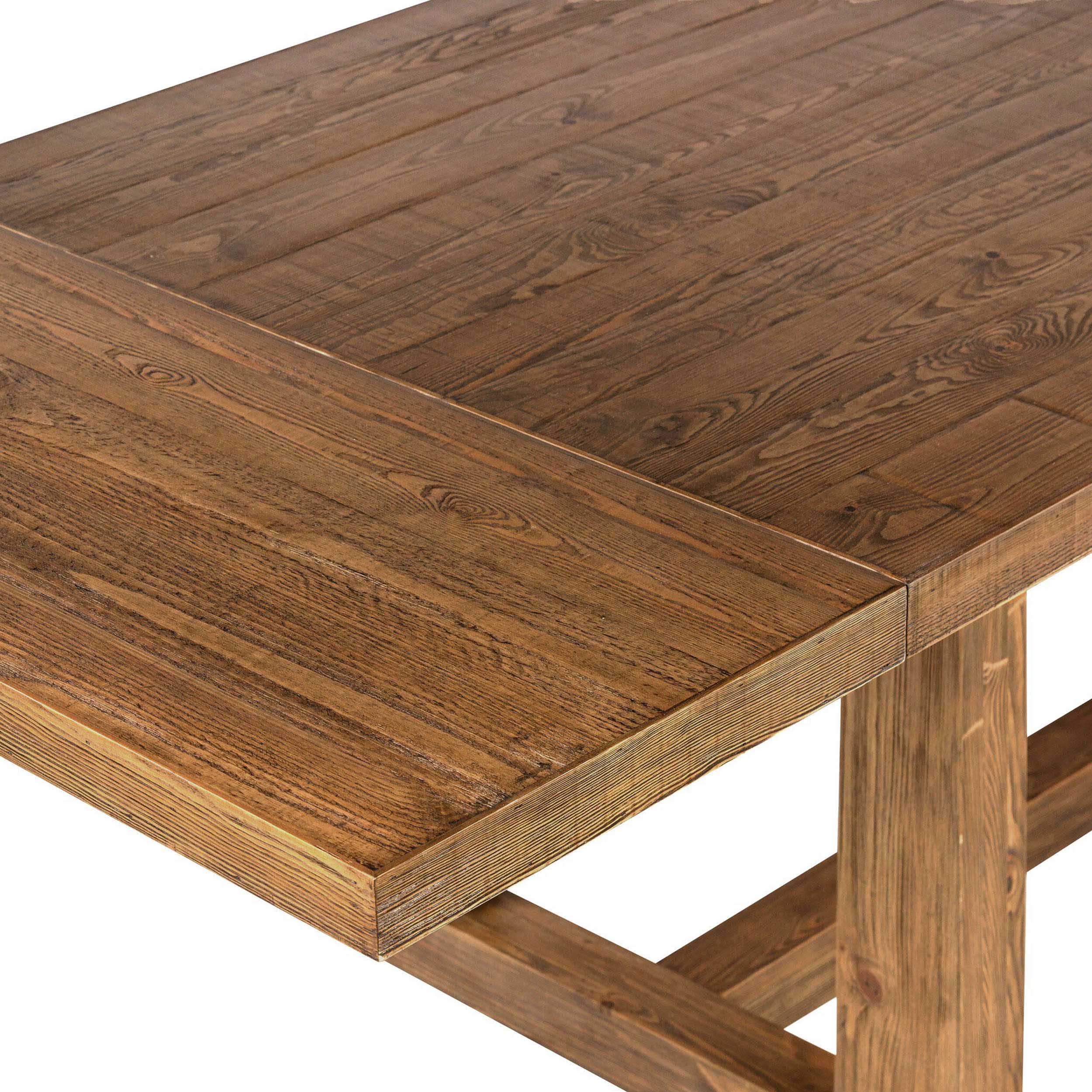 Otto Extension Dining Table, Waxed Pine