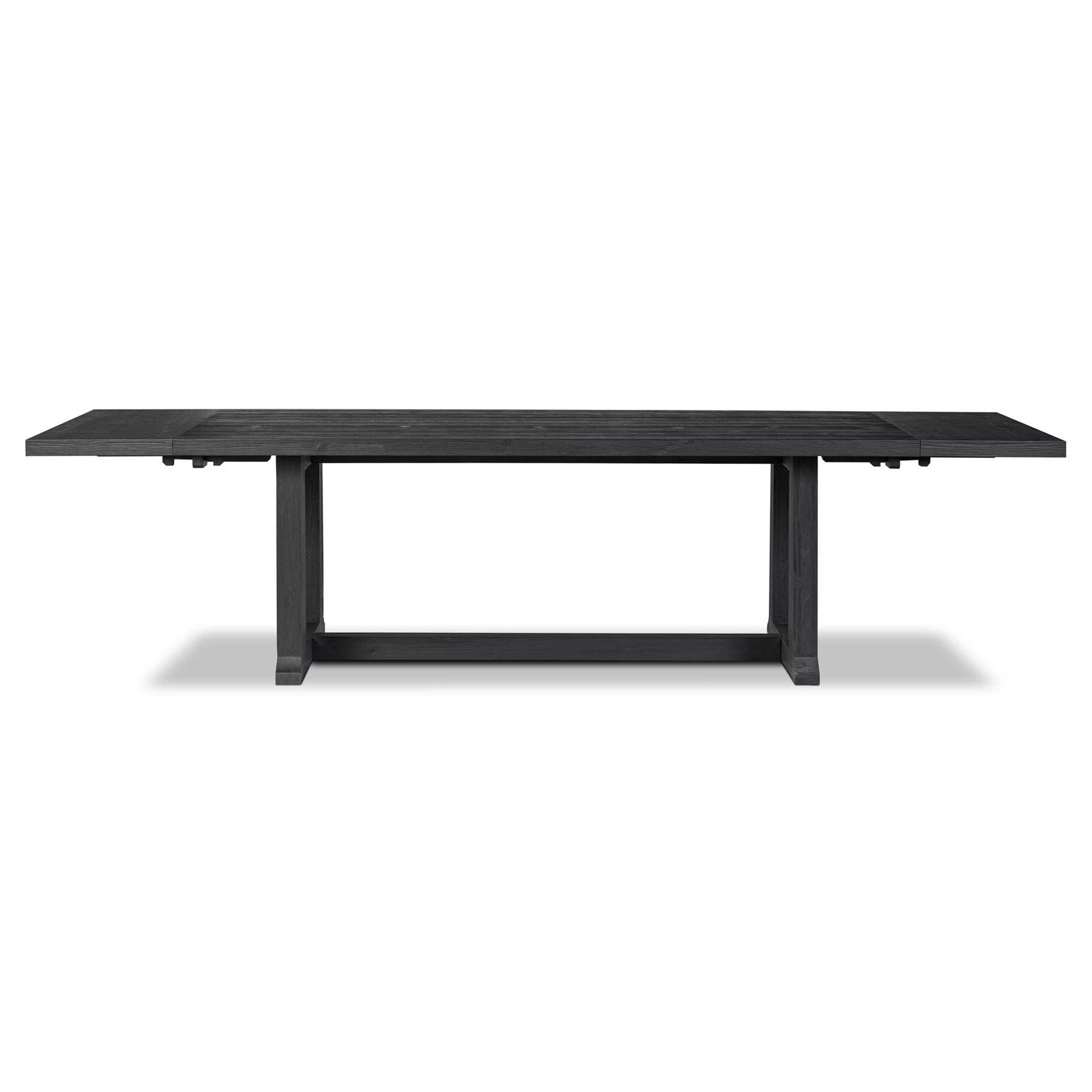 Otto Extension Dining Table, Black Pine