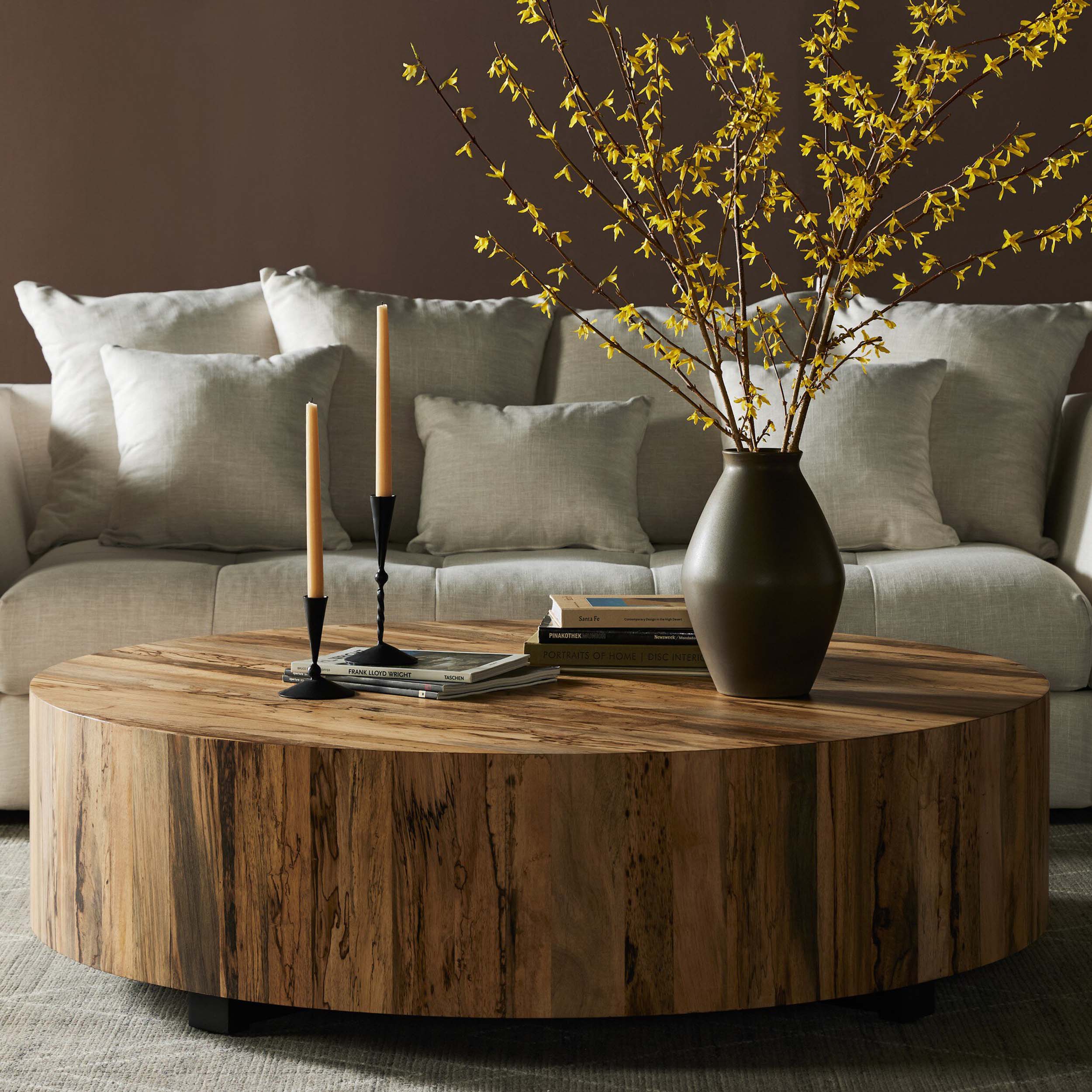Hudson Large Coffee Table, Spalted Primavera