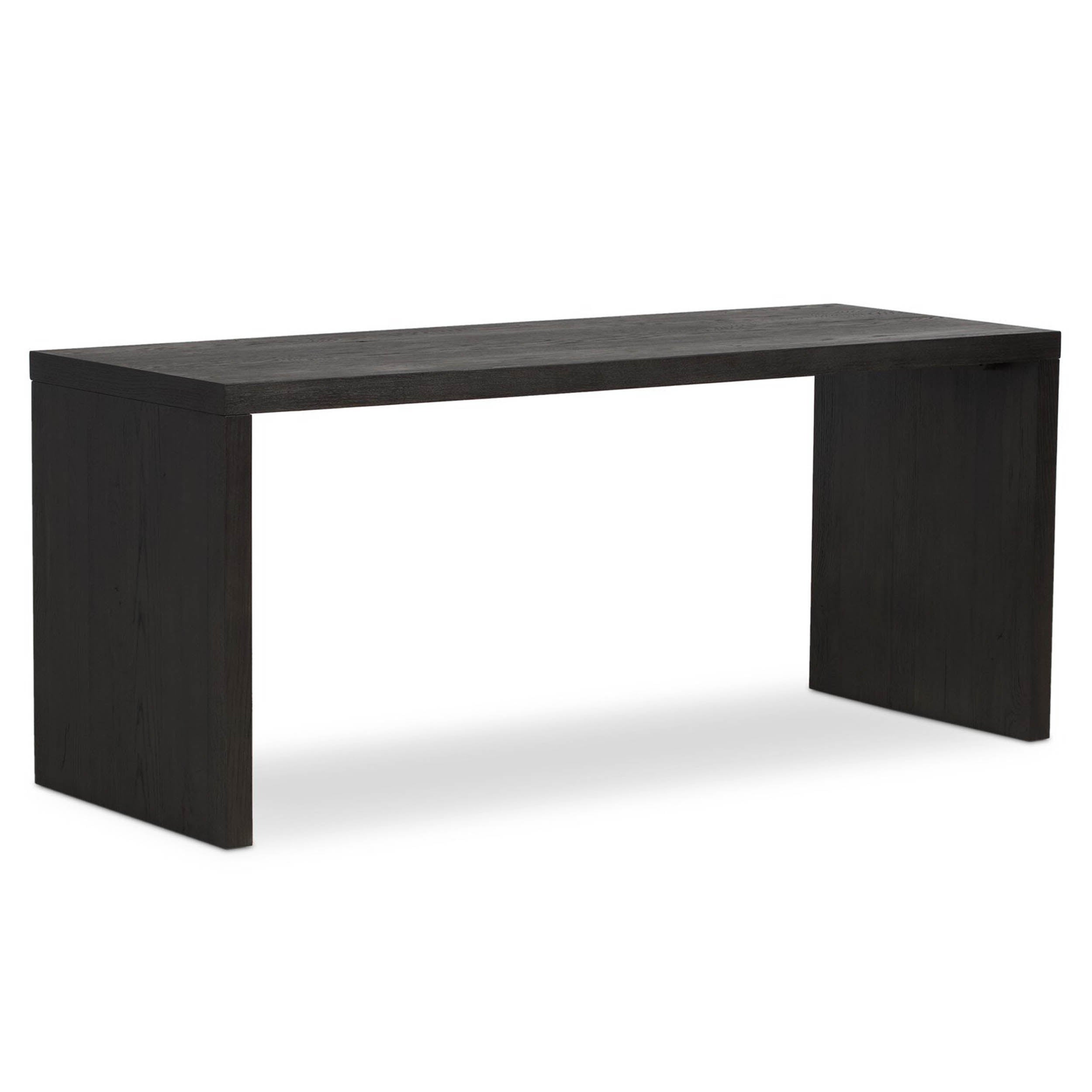 Posada Desk, Worn Black Oak Veneer