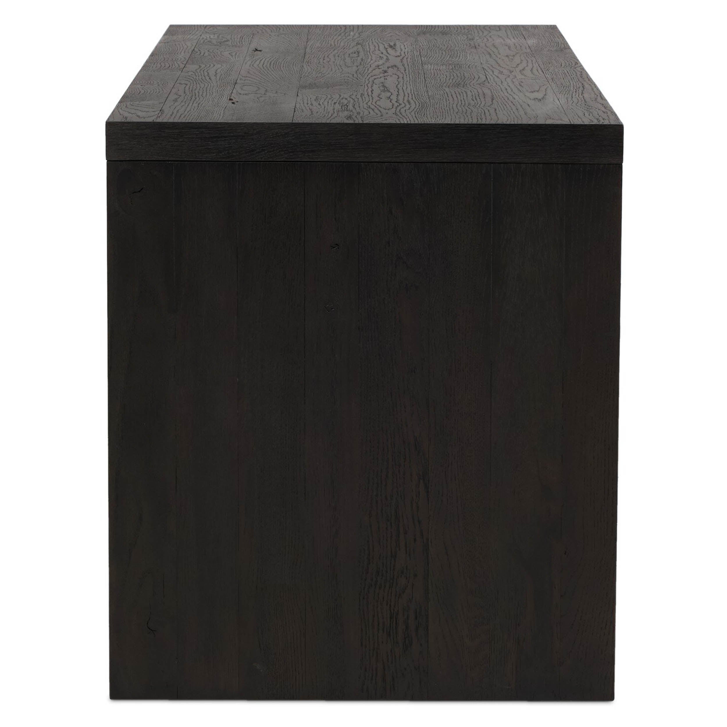 Posada Desk, Worn Black Oak Veneer