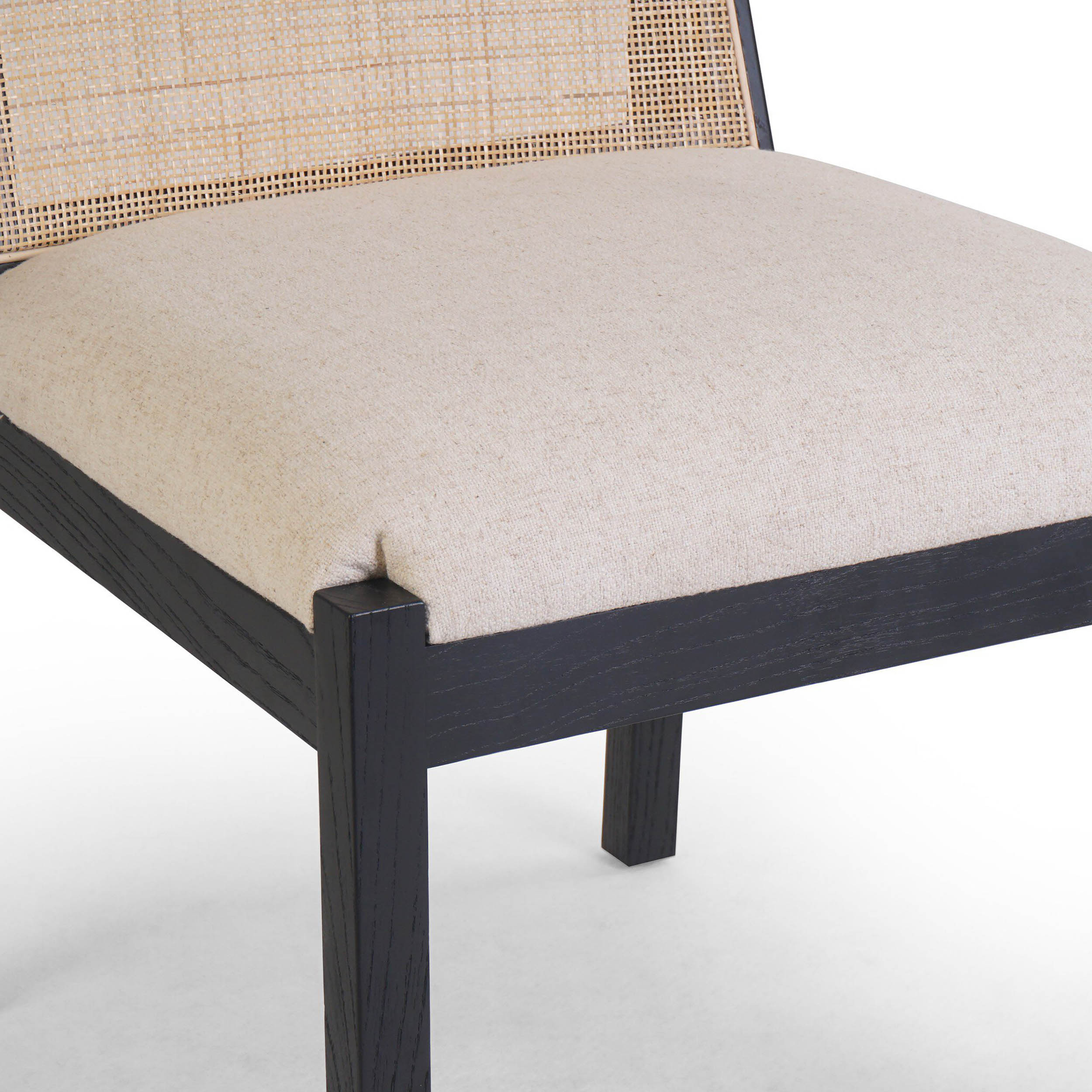 Esmee Dining Chair, Antwerp Natural, Brushed Ebony