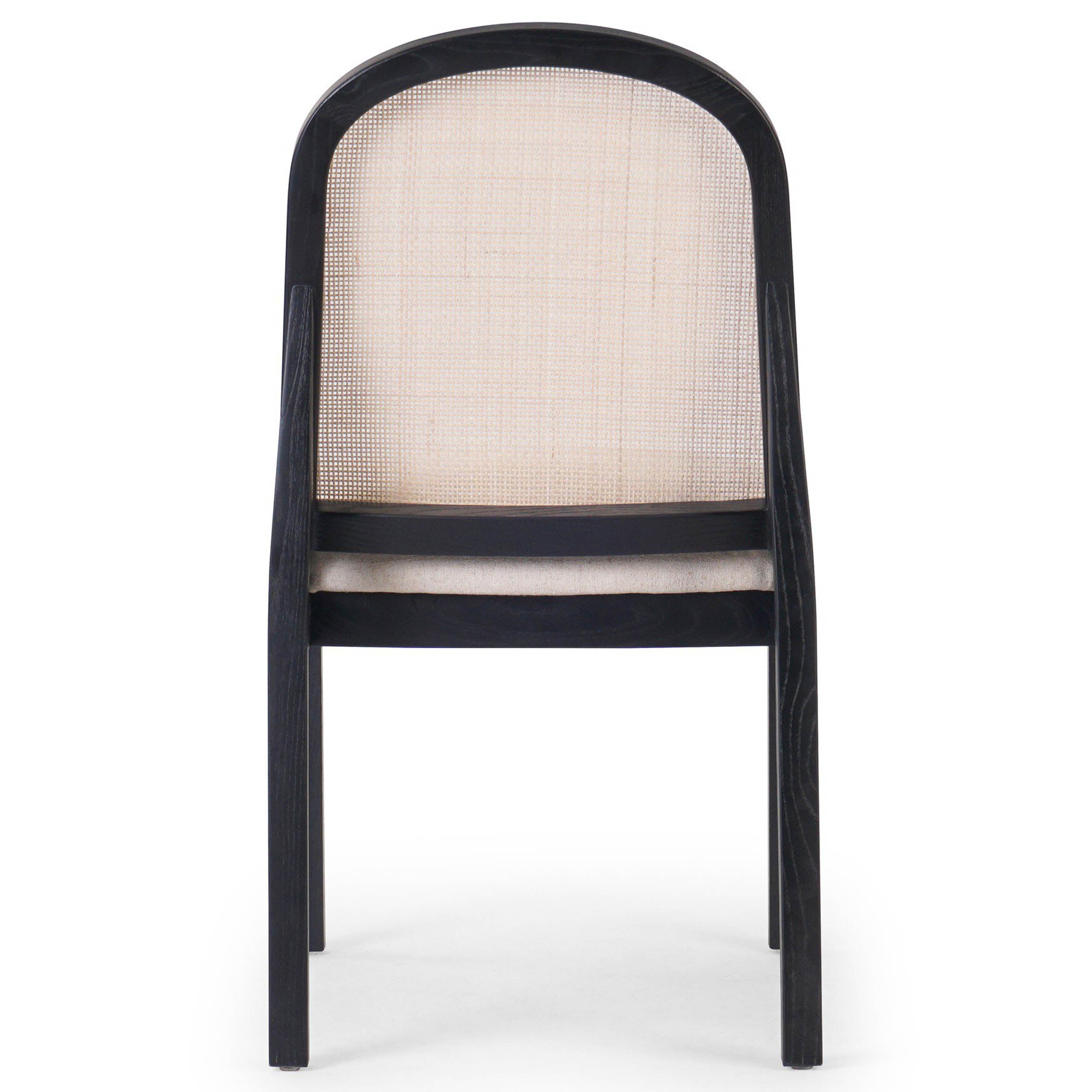 Esmee Dining Chair, Antwerp Natural, Brushed Ebony