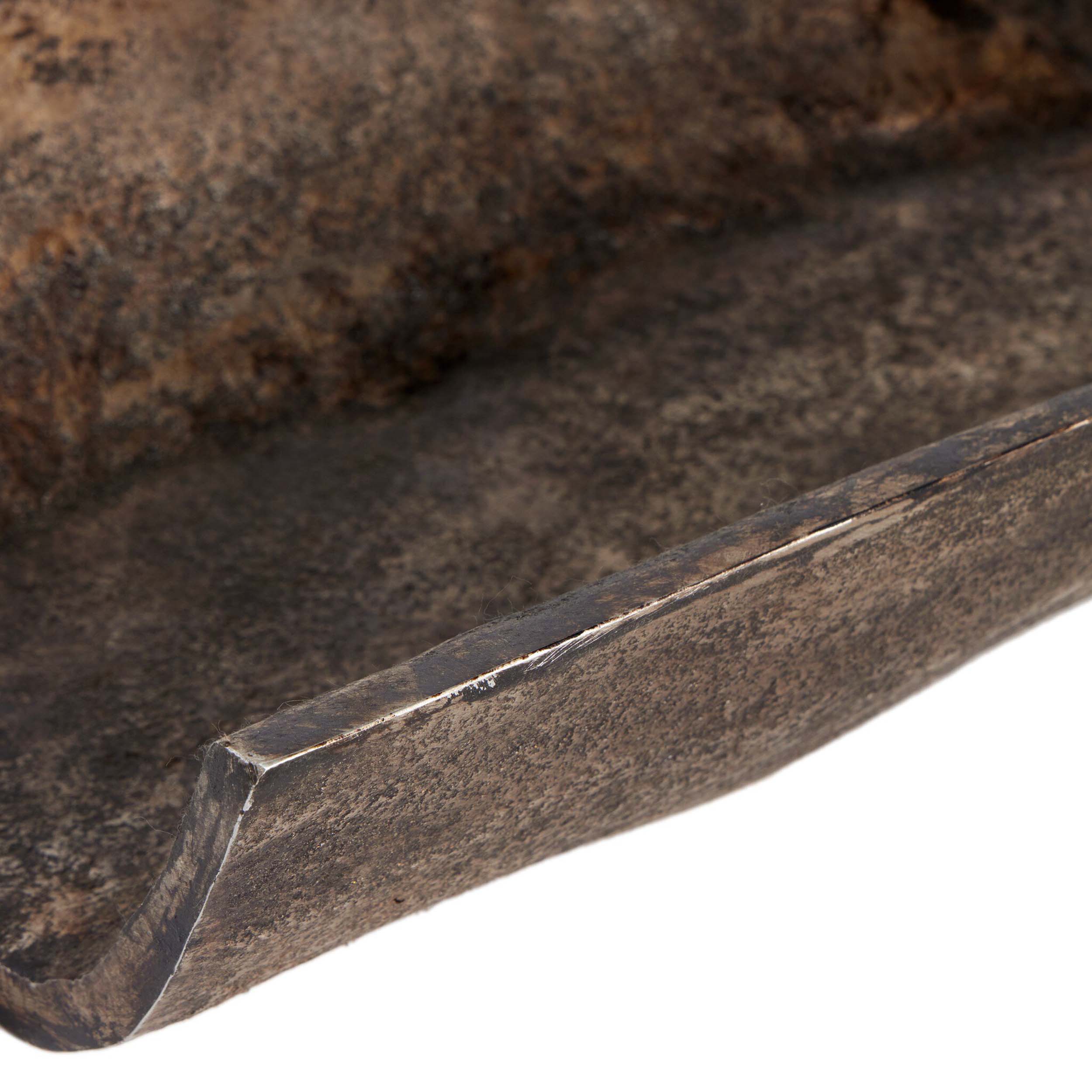 Jagen Outdoor Tray, Rustic Cast Aluminum