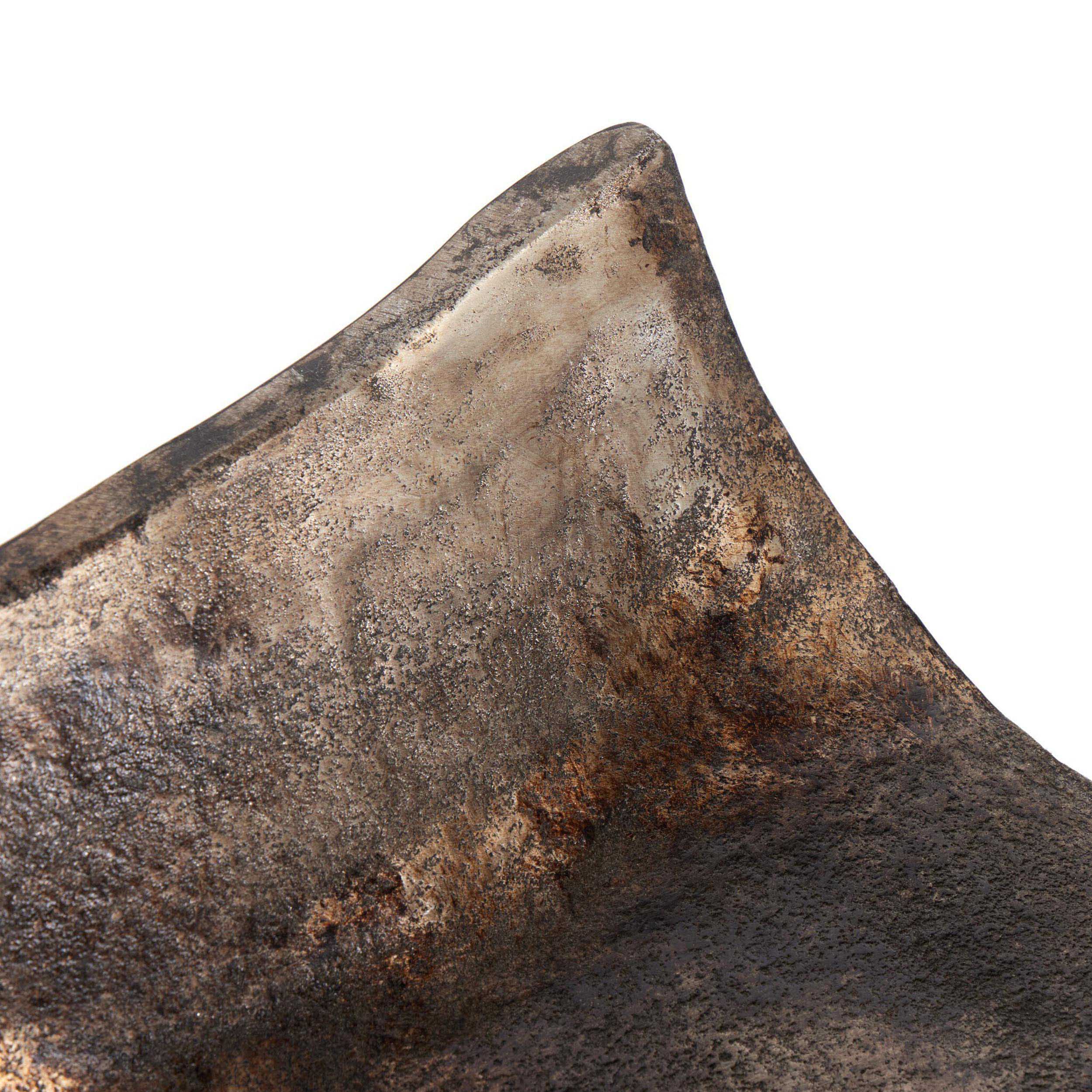 Jagen Outdoor Tray, Rustic Cast Aluminum