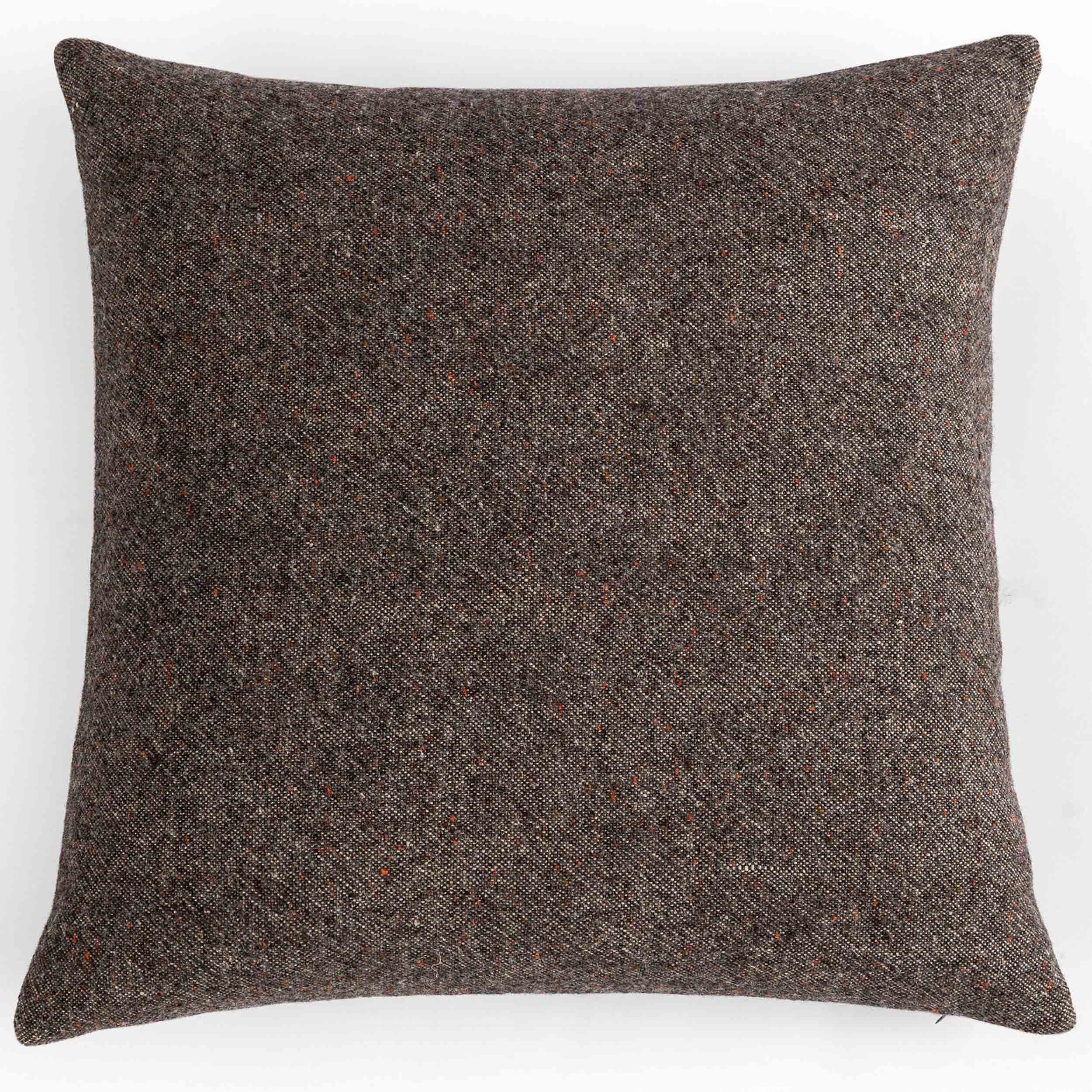Stonewash Linen Pillow, Hasselt Ebony