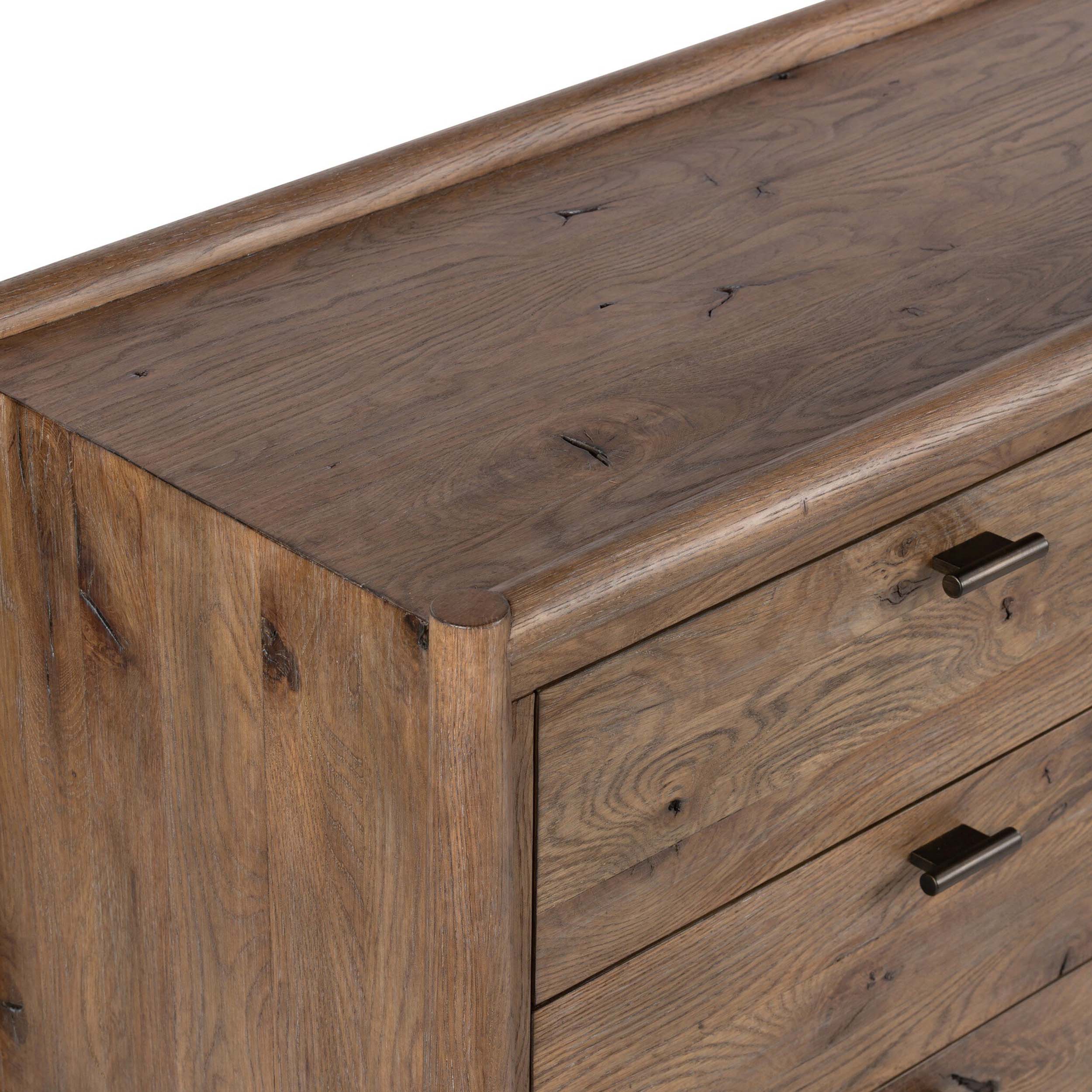 Glenview 9 Drawer Dresser, Weathered Oak Veneer