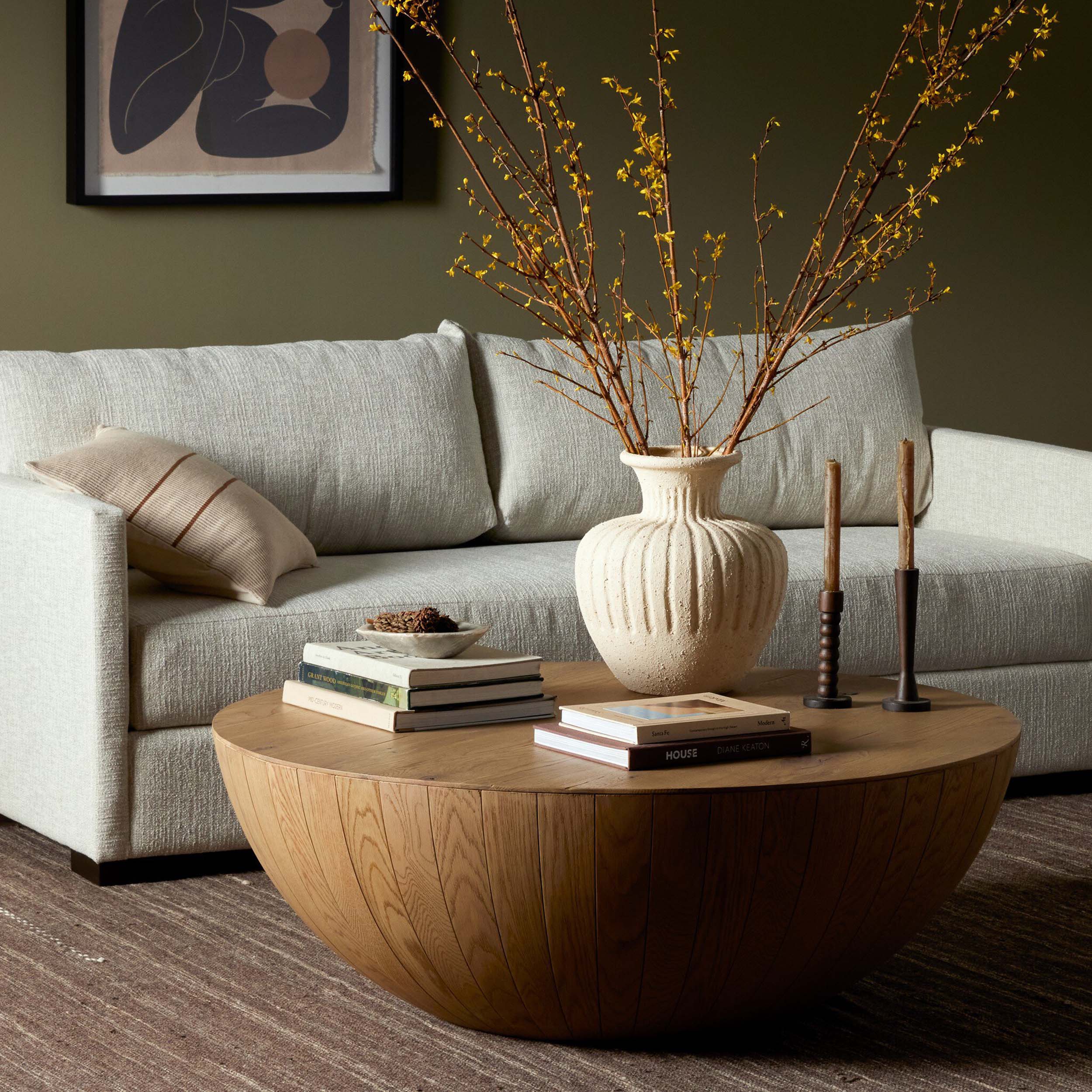 Ryan Oak Coffee Table, Natural Resawn Oak