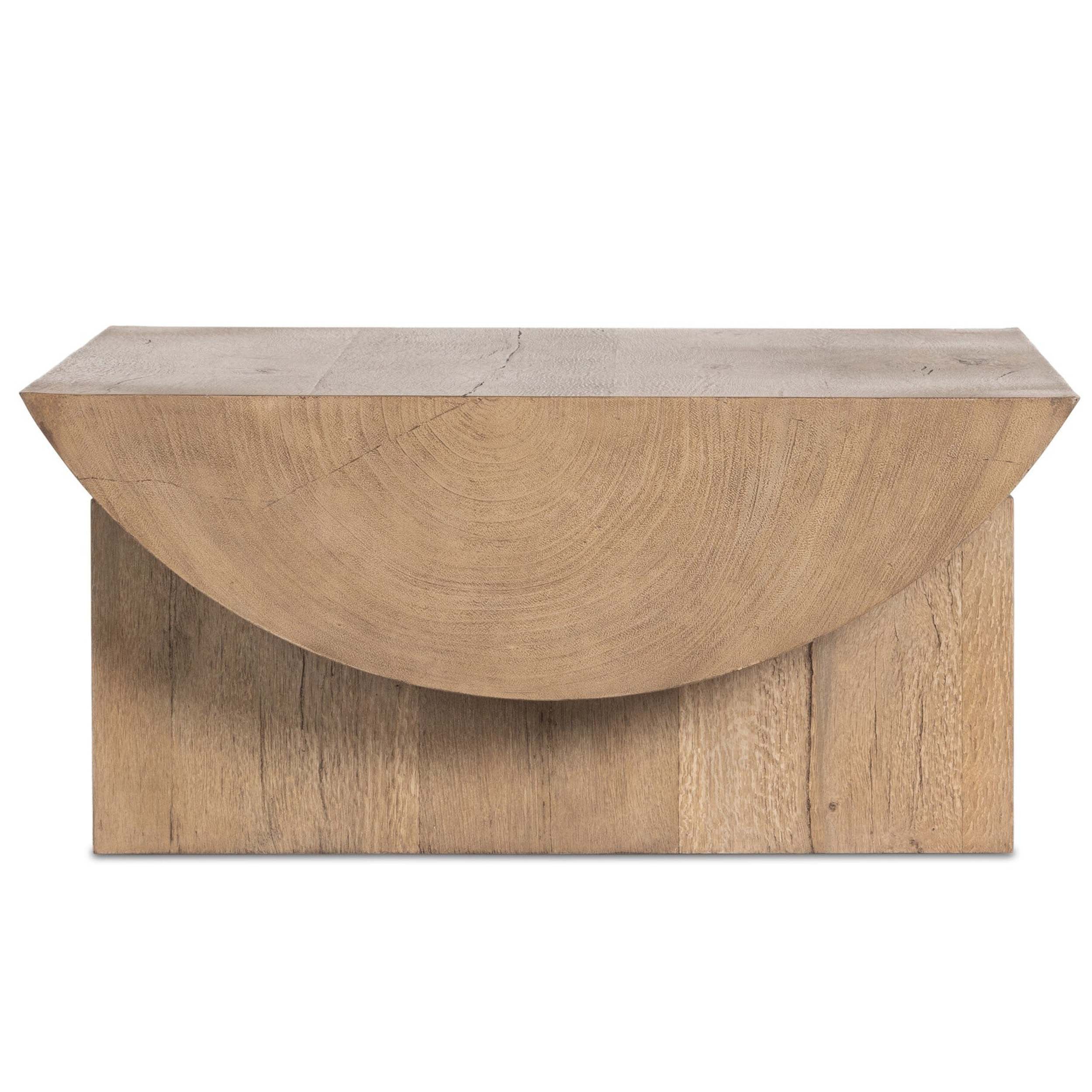 Elbert Coffee Table, Rustic Oak Veneer