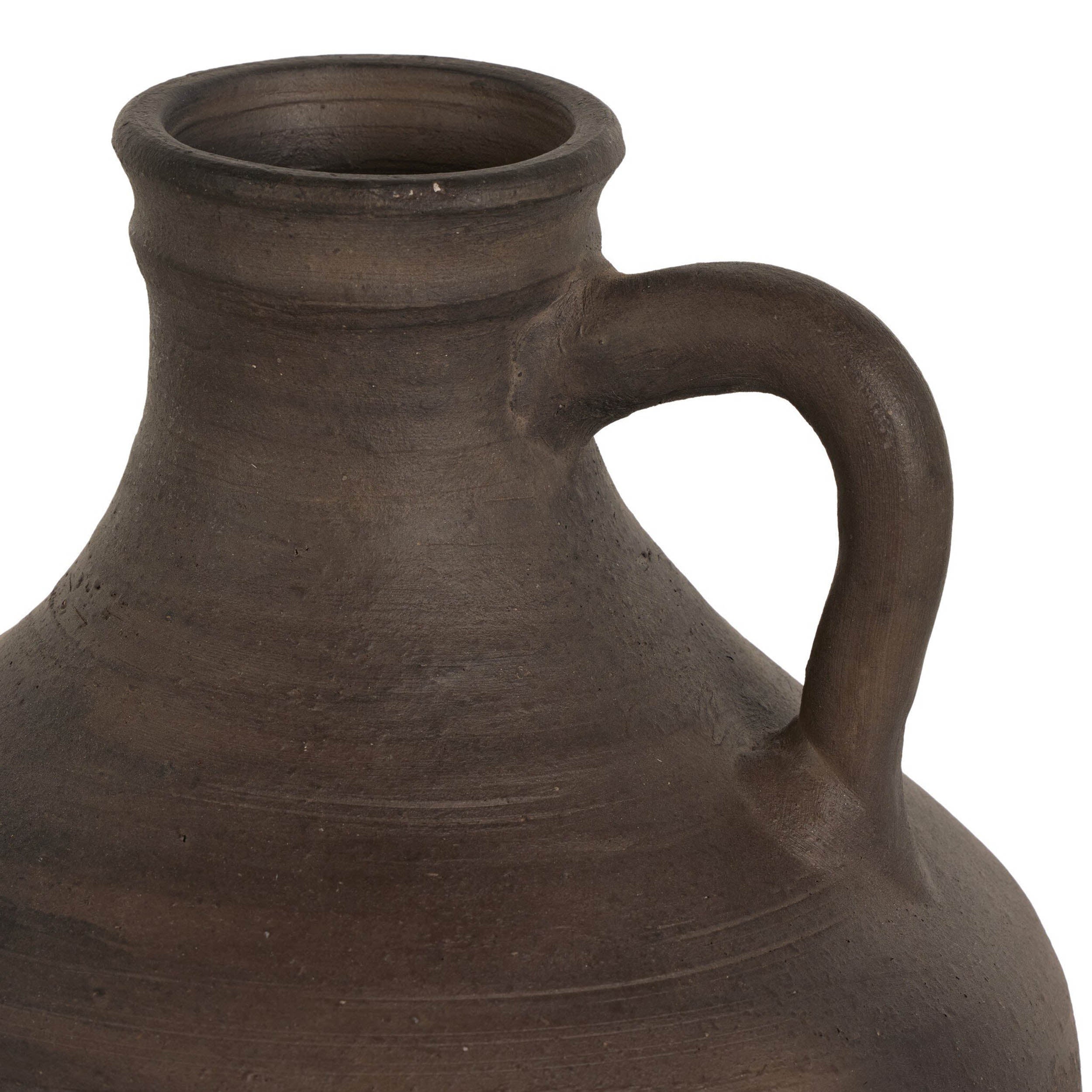 Kamari Vessel, Aged Black Terracotta