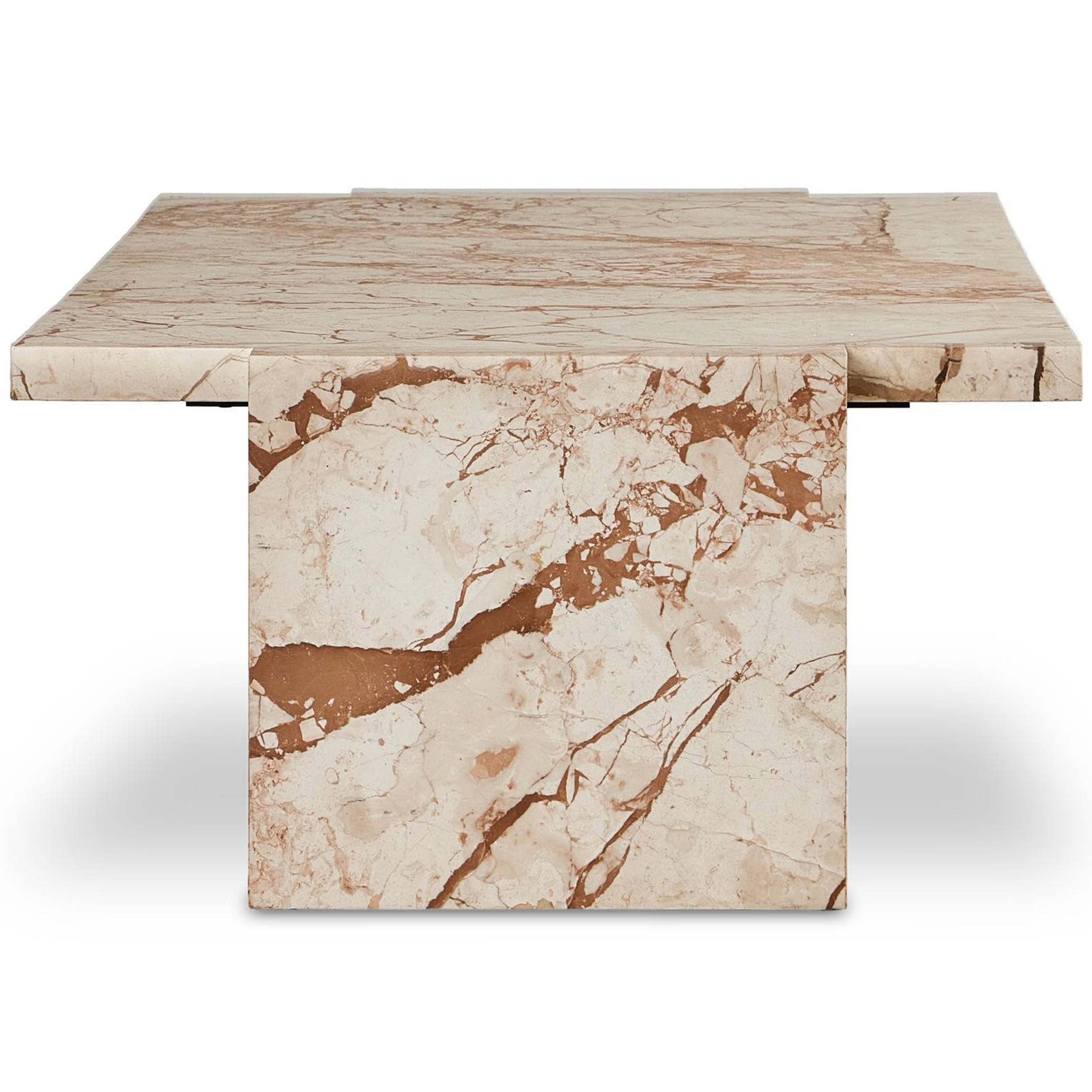 Romano Coffee Table, Desert Taupe Marble