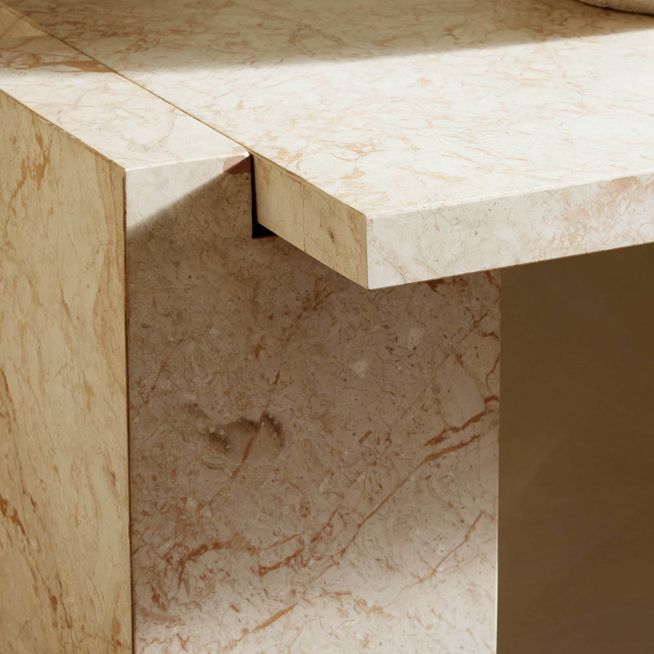 Romano Console Table, Desert Taupe Marble