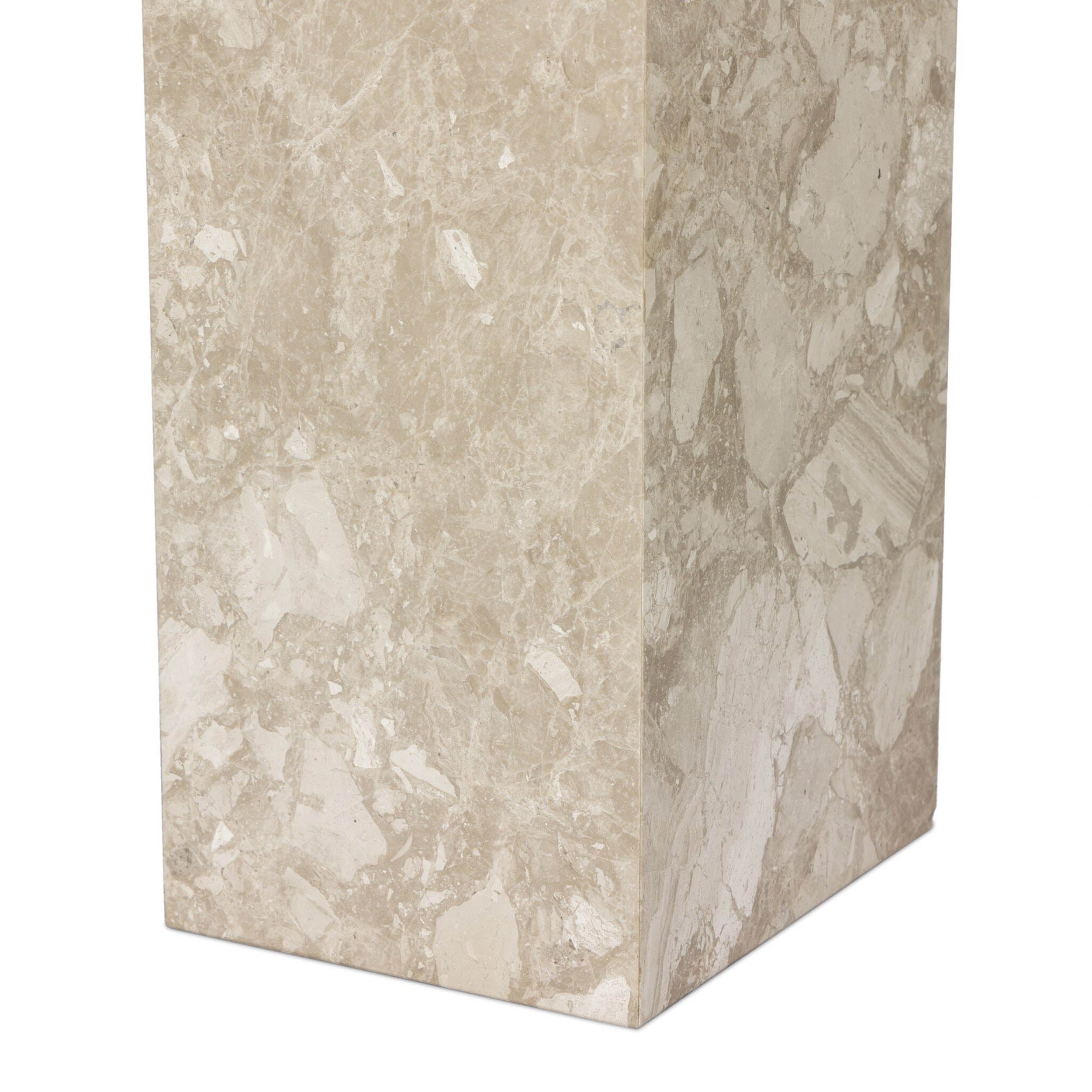 Romano Console Table, Lunar Marble