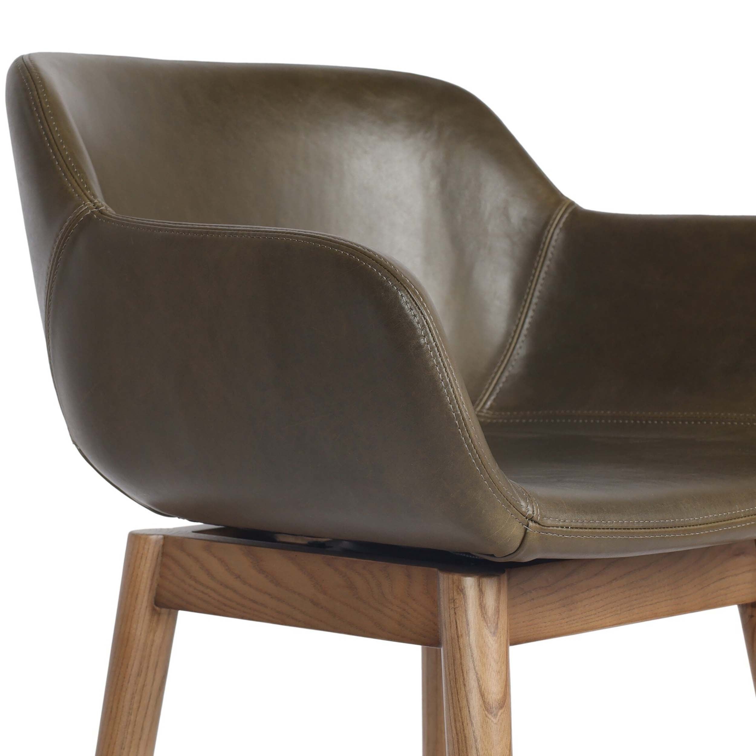 Hannah Swivel Bar + Counter Stool, Dulane Moss