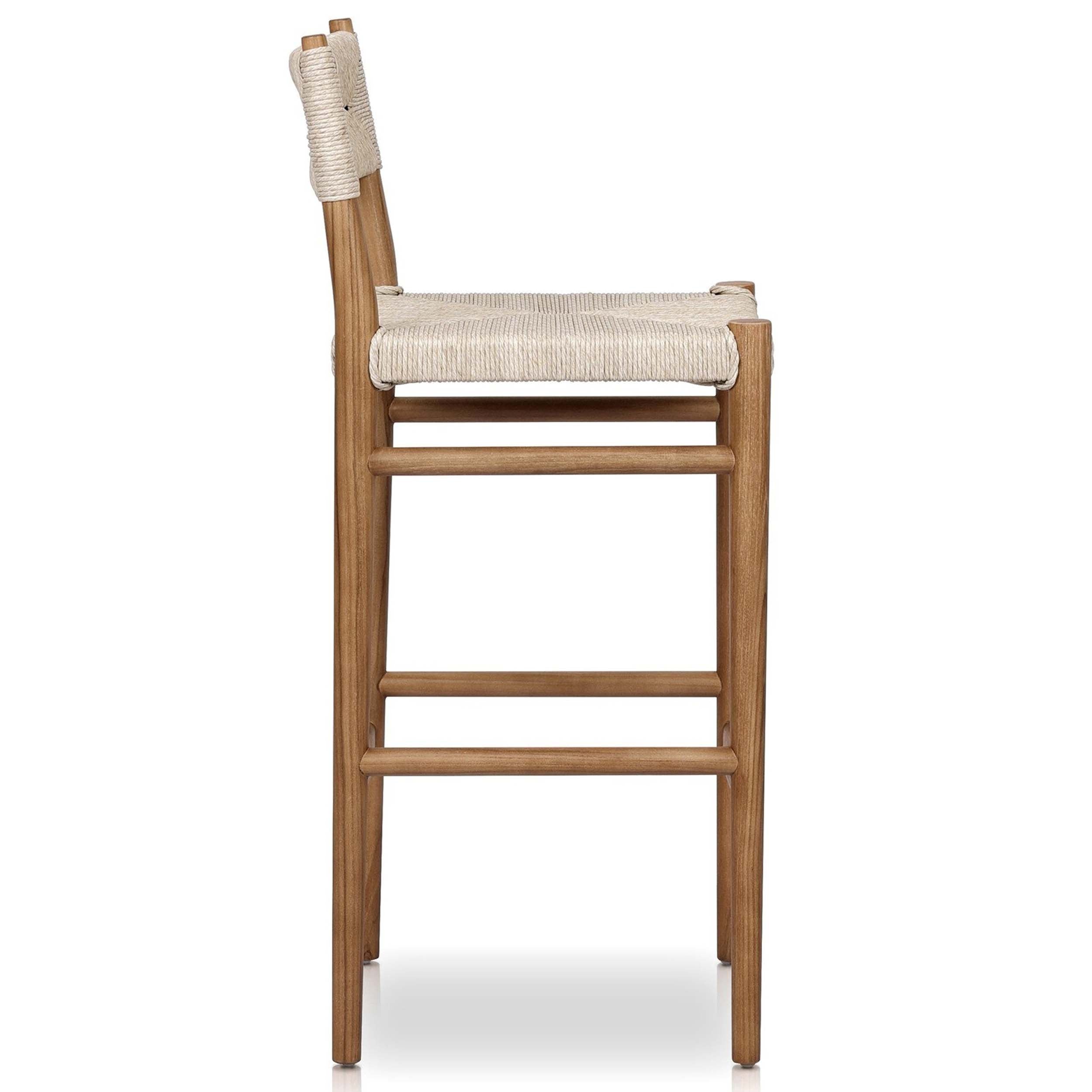Lomas Bar + Counter Outdoor Stool, Vintage White