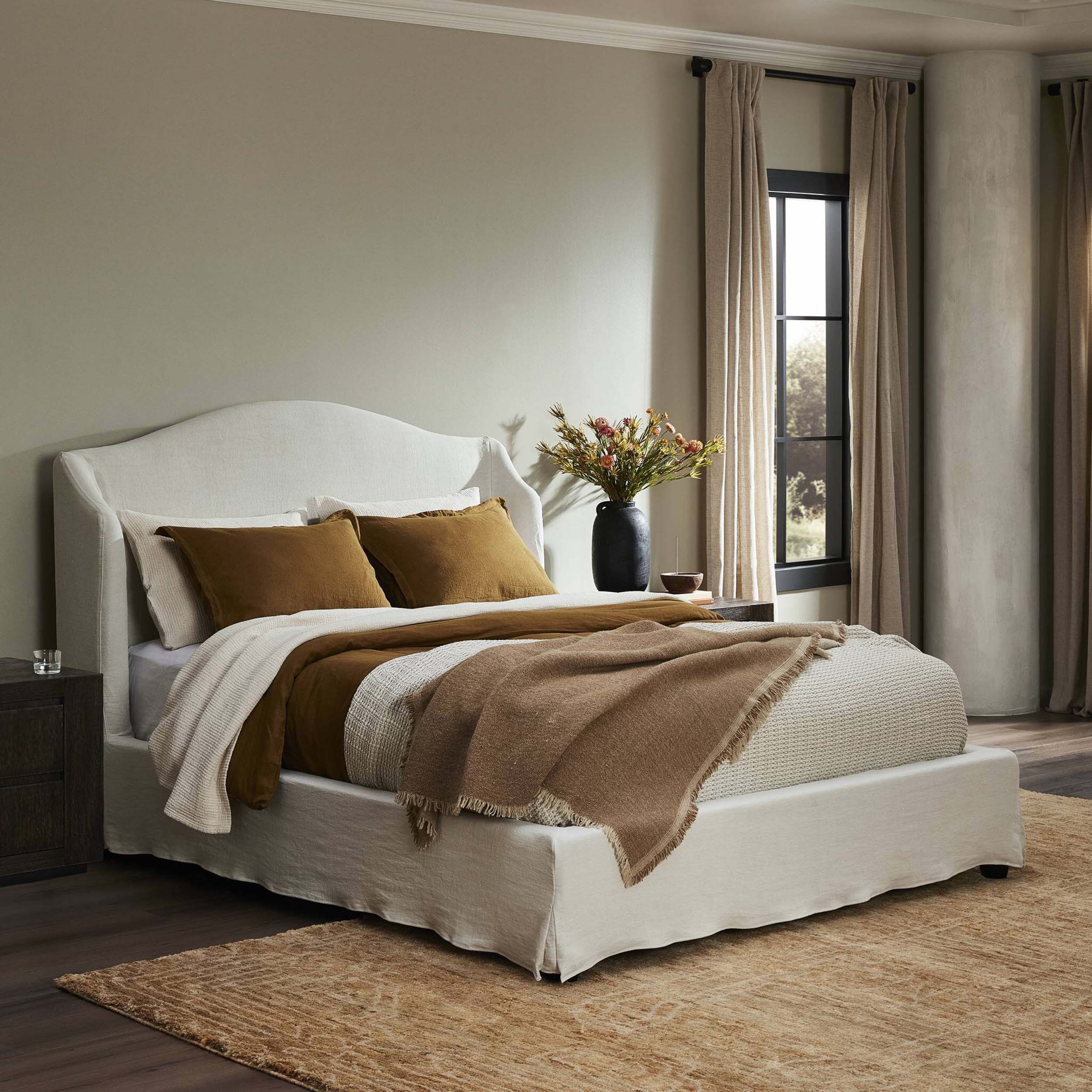 Meryl Slipcover Bed, Broadway Mist