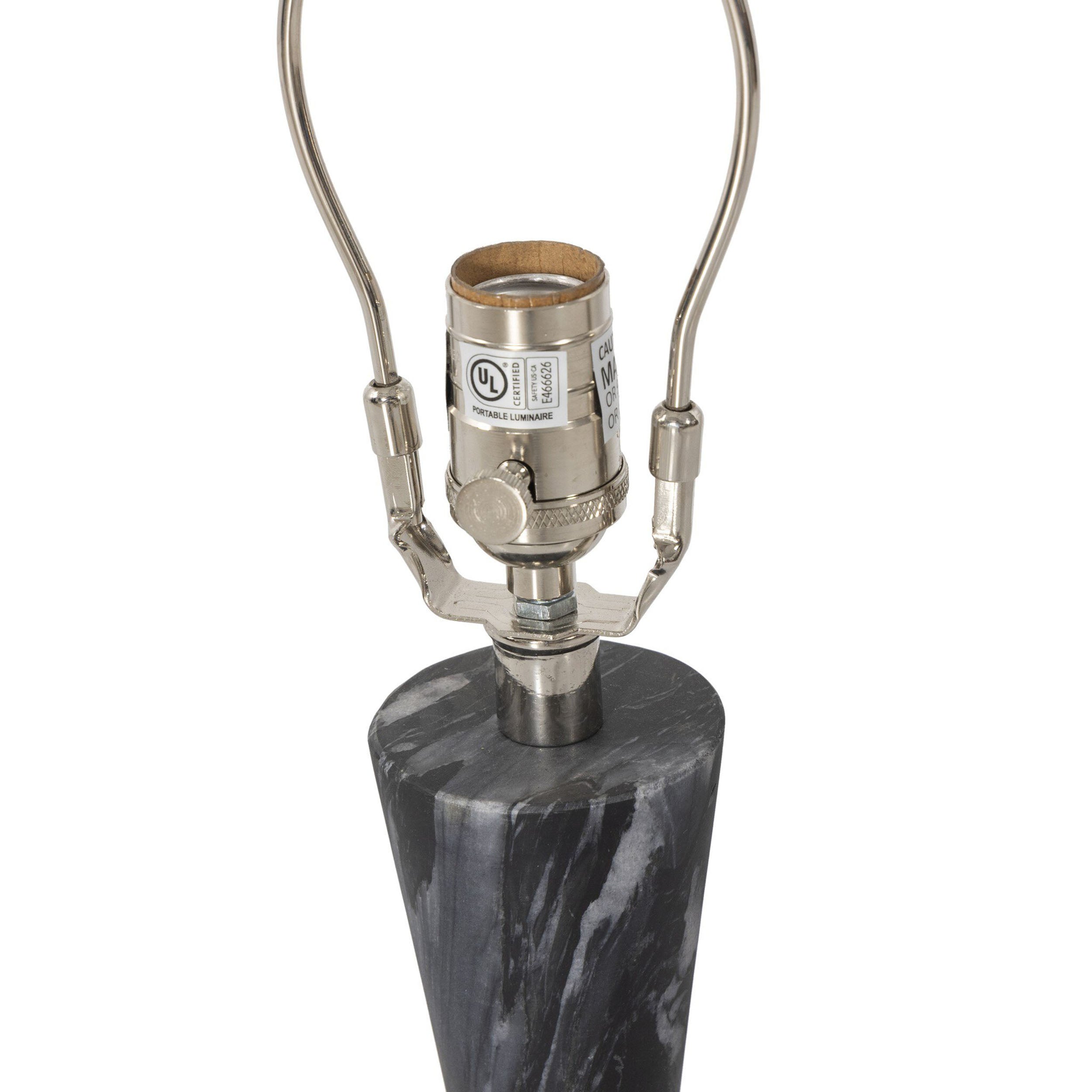 Bibianna Table Lamp, Black Italian Marble