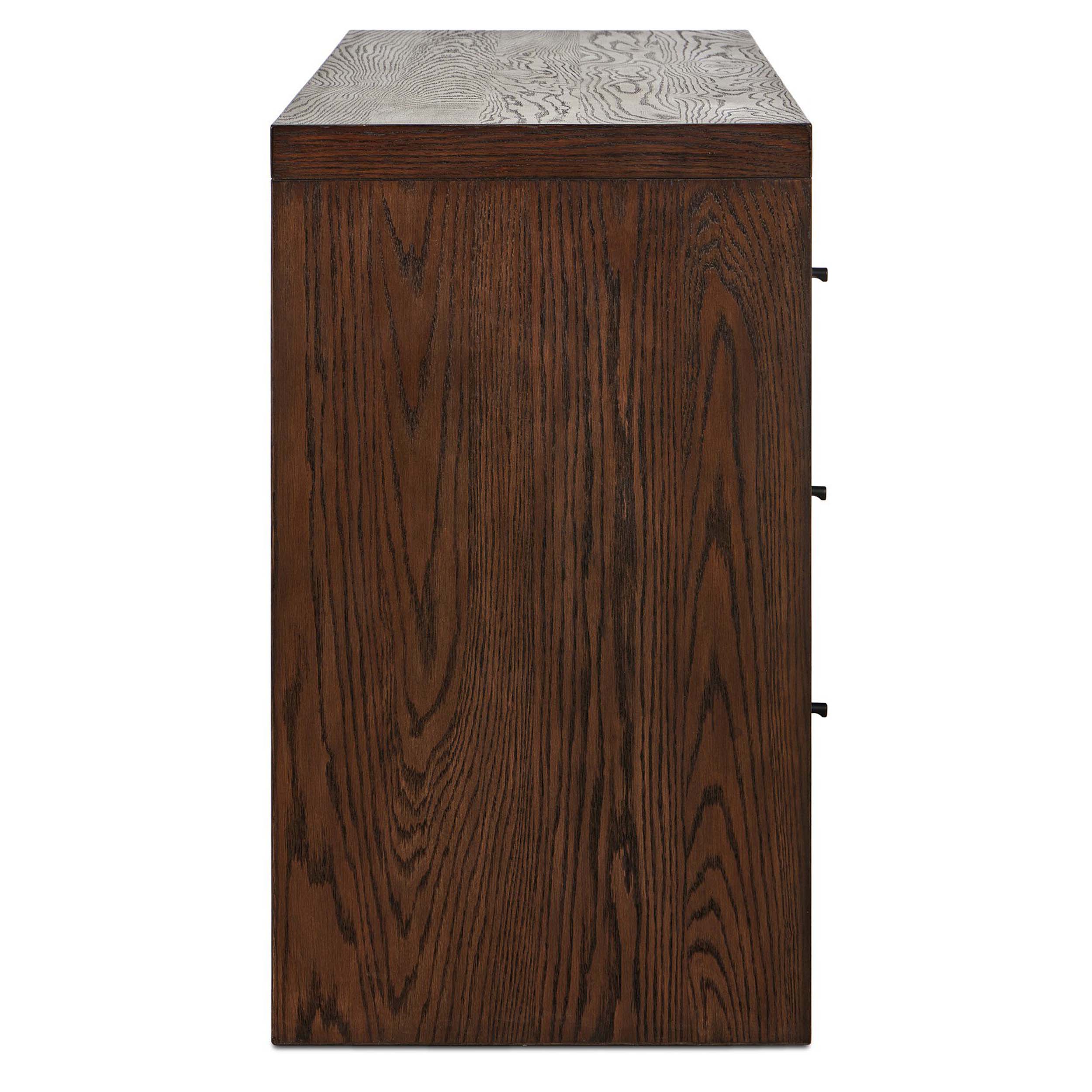 Torrington 6 Drawer Dresser, Umber Oak Resawn
