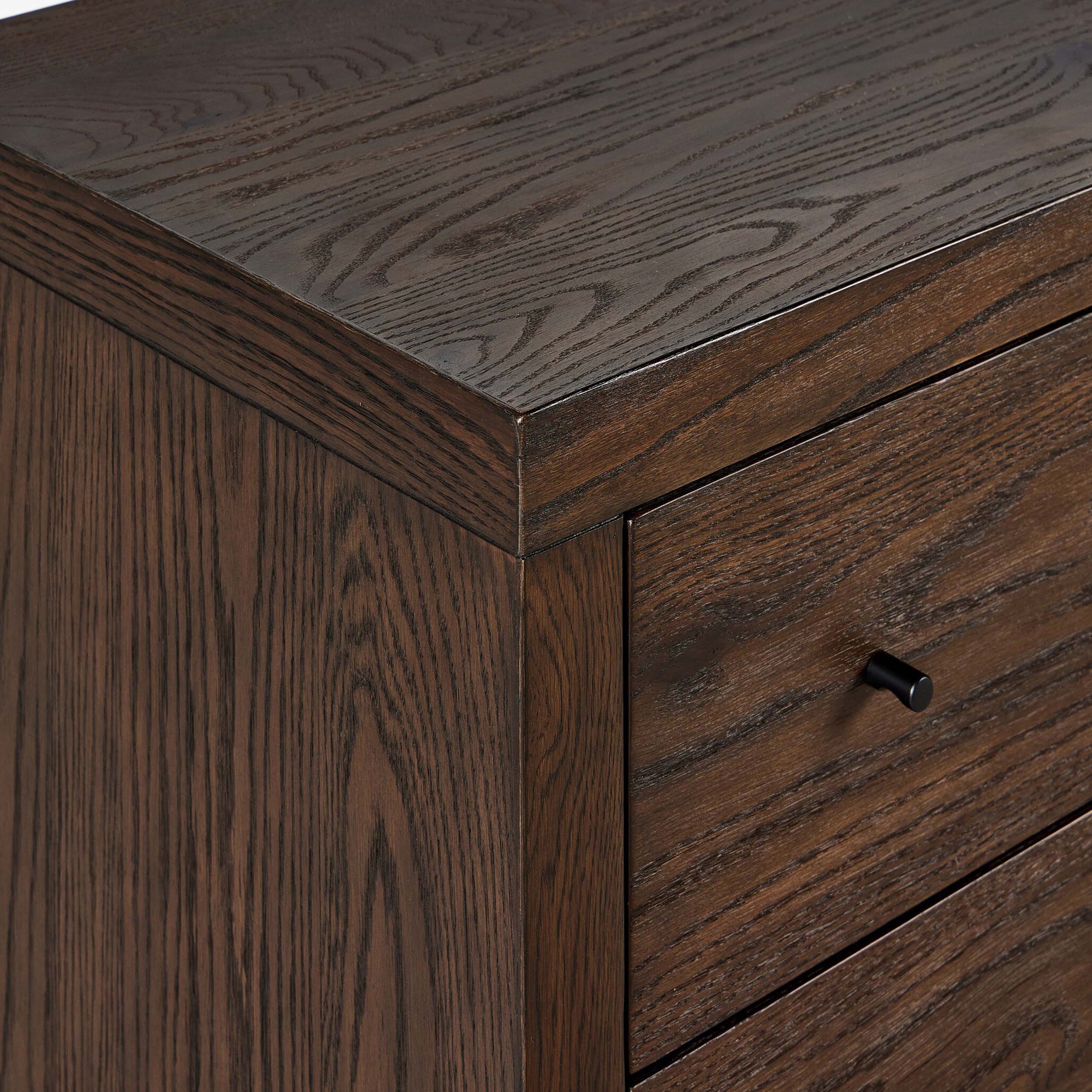 Torrington 6 Drawer Dresser, Umber Oak Resawn