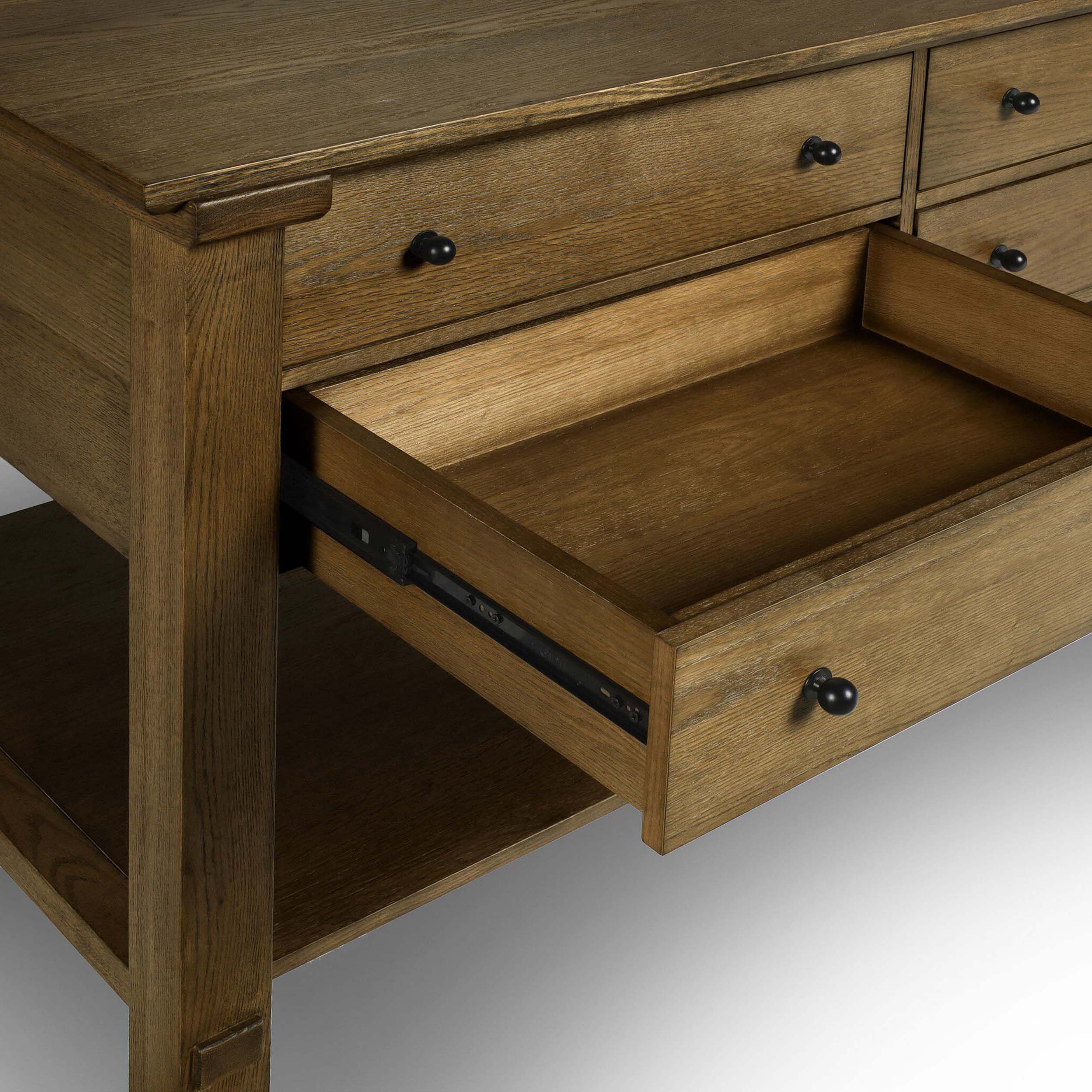 Gardendale Kitchen Island, Tan Oak Veneer