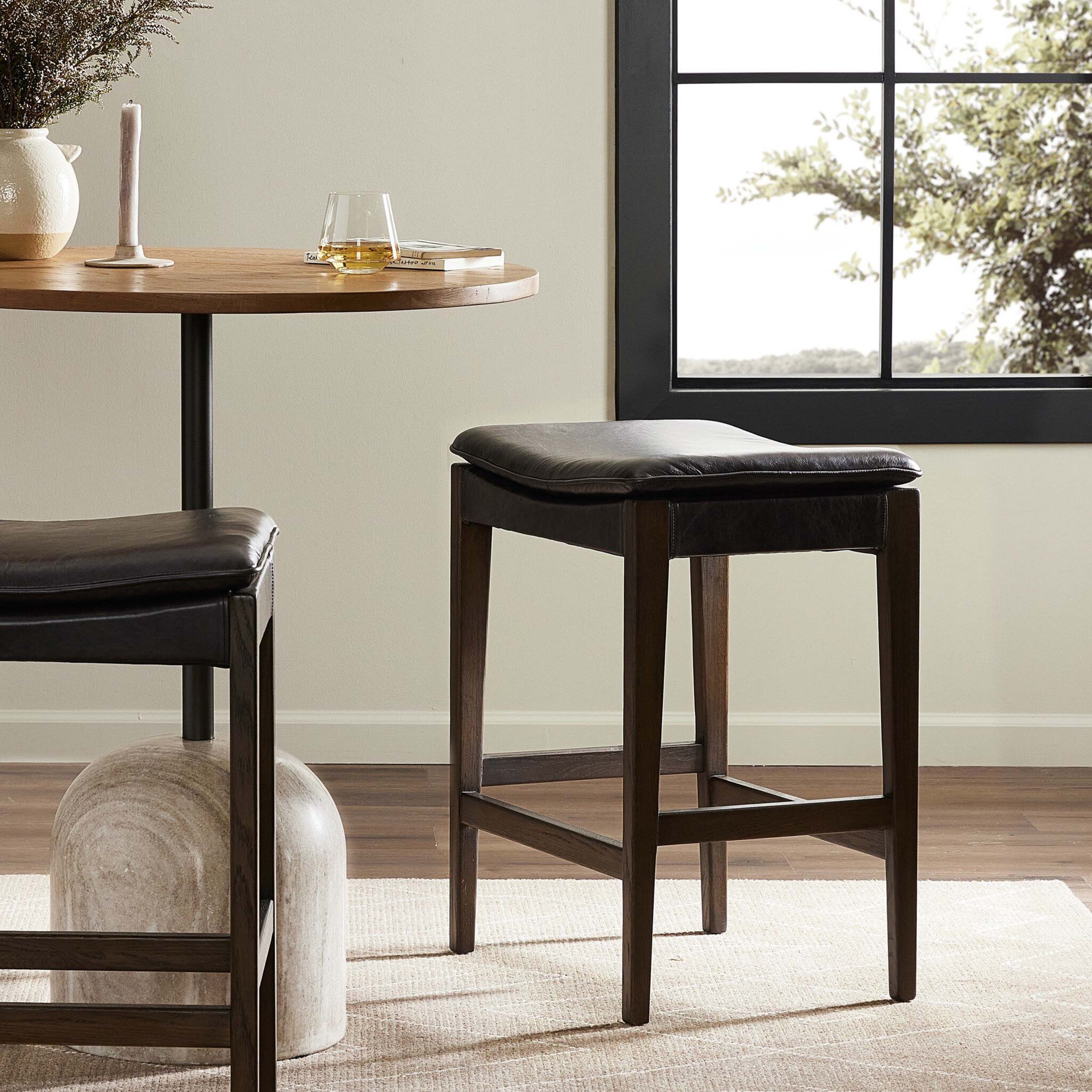 Aya Bar + Counter Stool, Sonoma Black