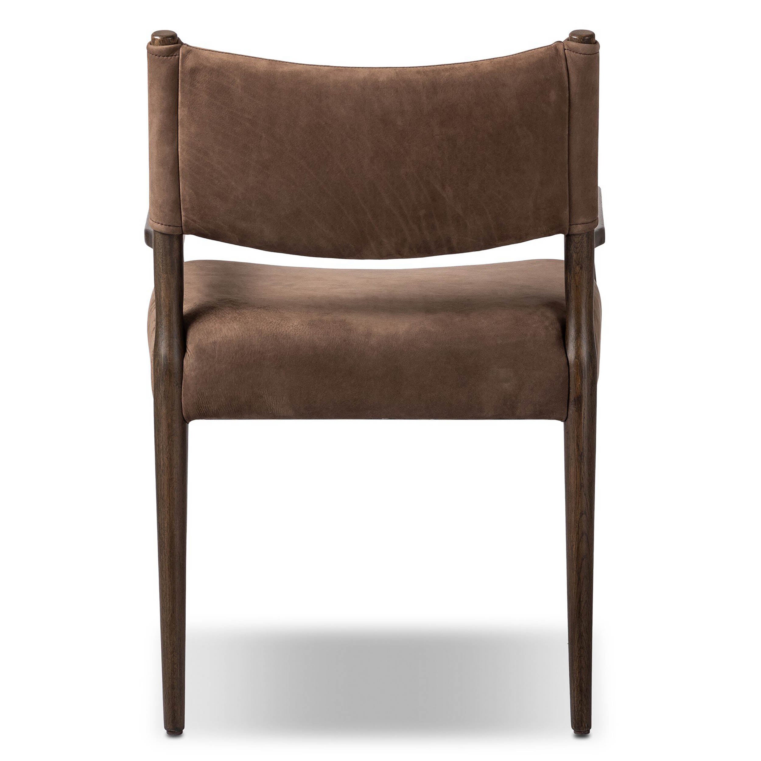 Jayla Dining Armchair, Nubuck Cigar