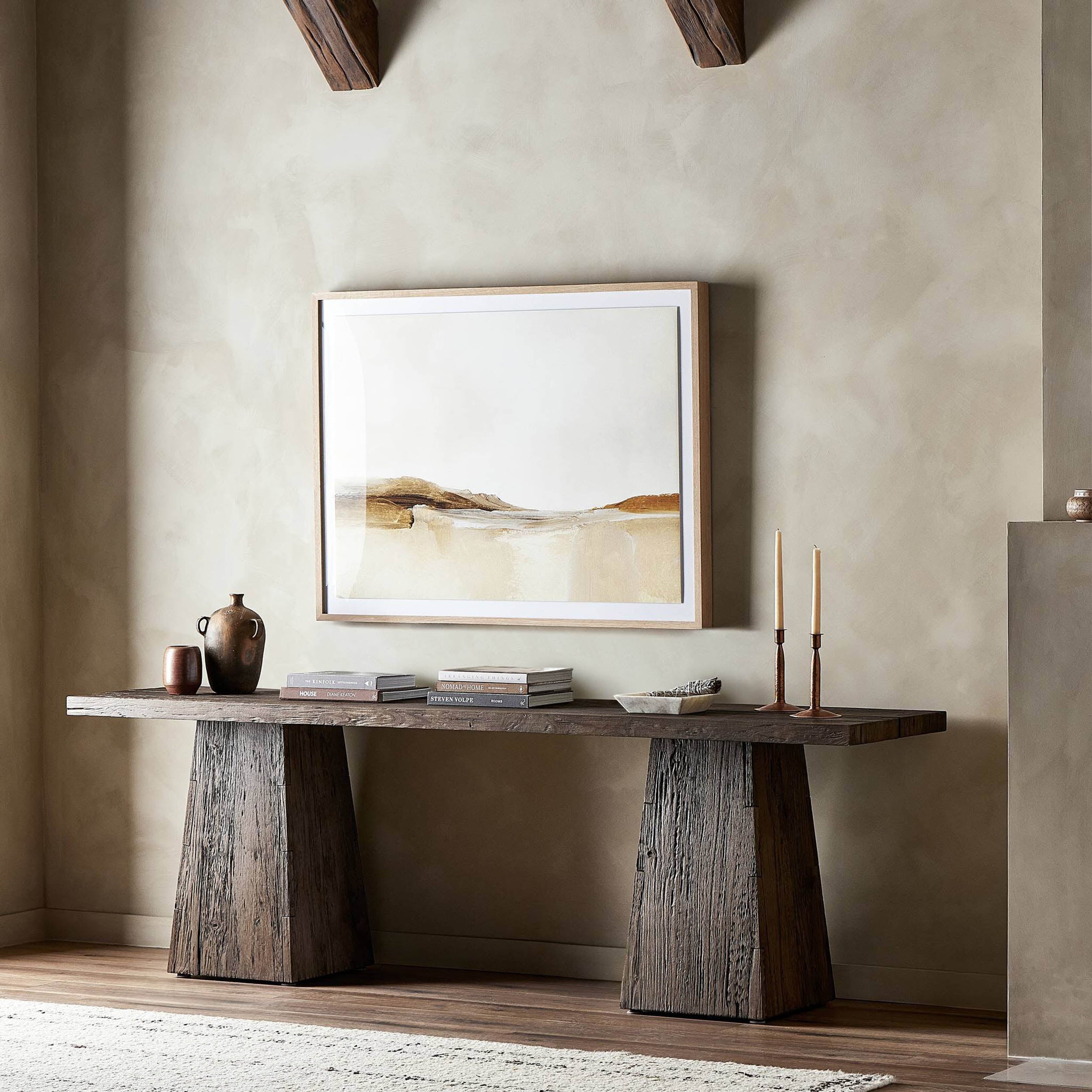 Atlas Console Table, Smoked Alder