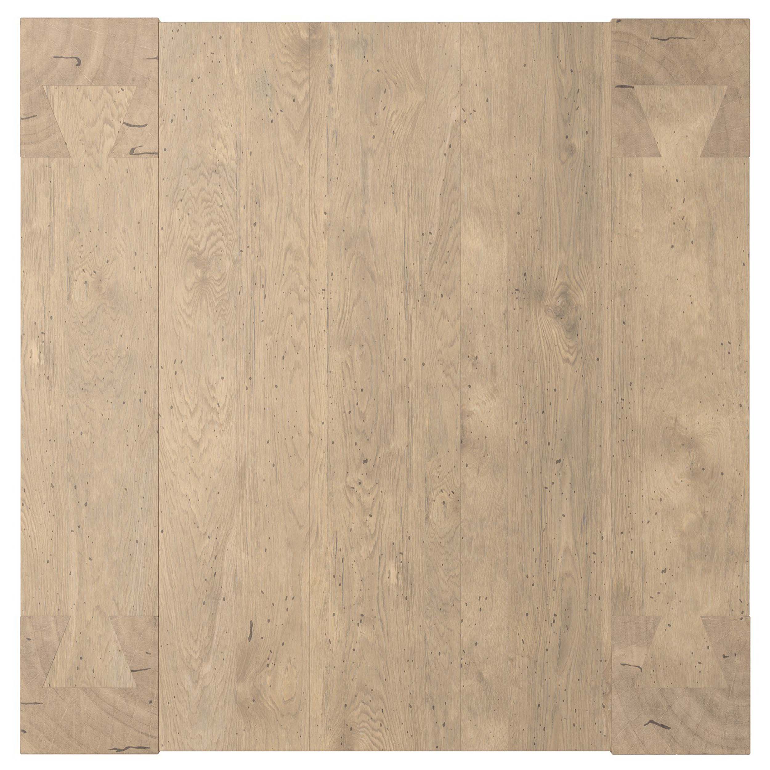 Abaso Coffee Table, Whitewash Rustic Wormwood Oak