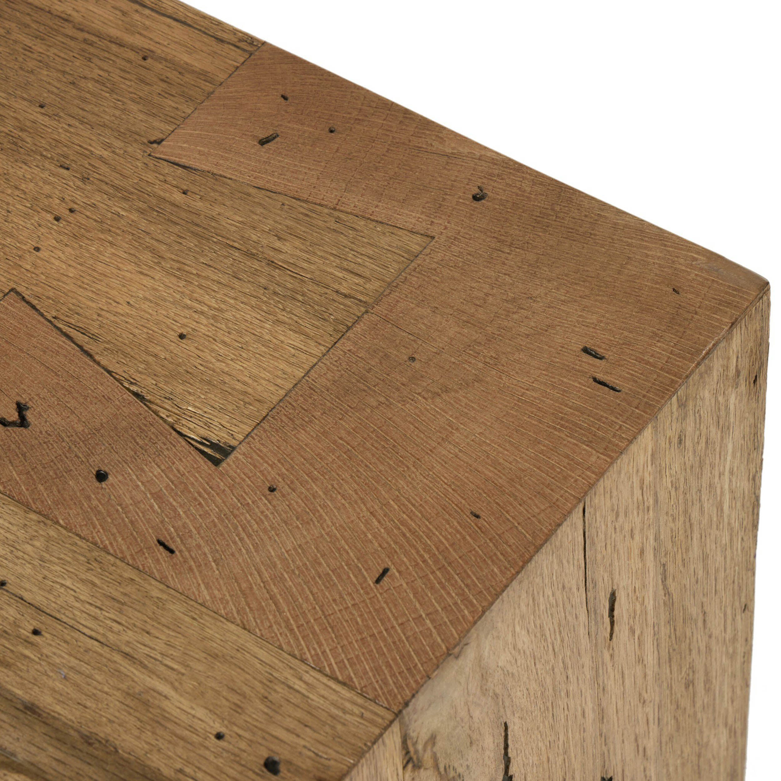 Abaso Large Accent Bench, Rustic Wormwood Oak
