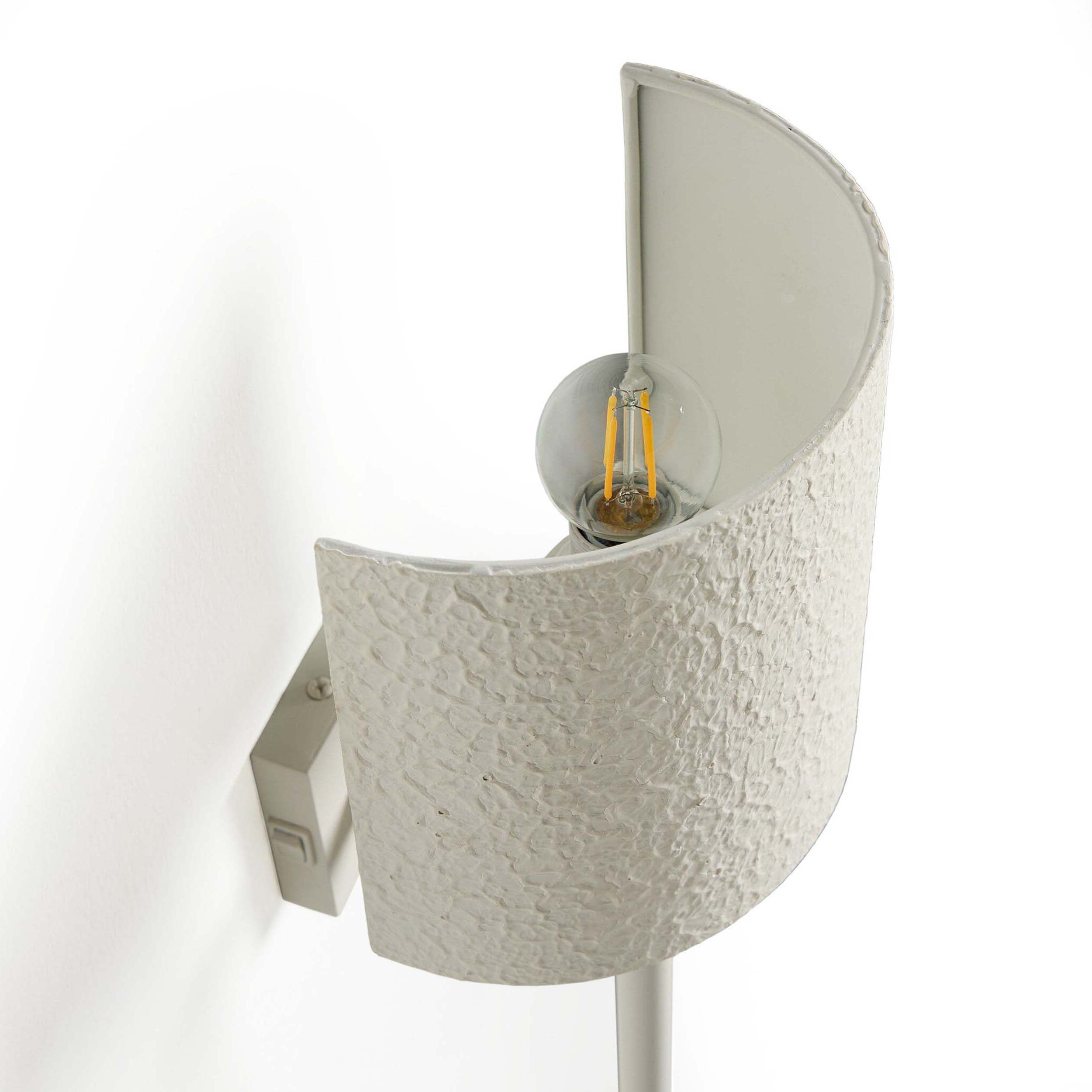Maurice Sconce, Matte White Plaster