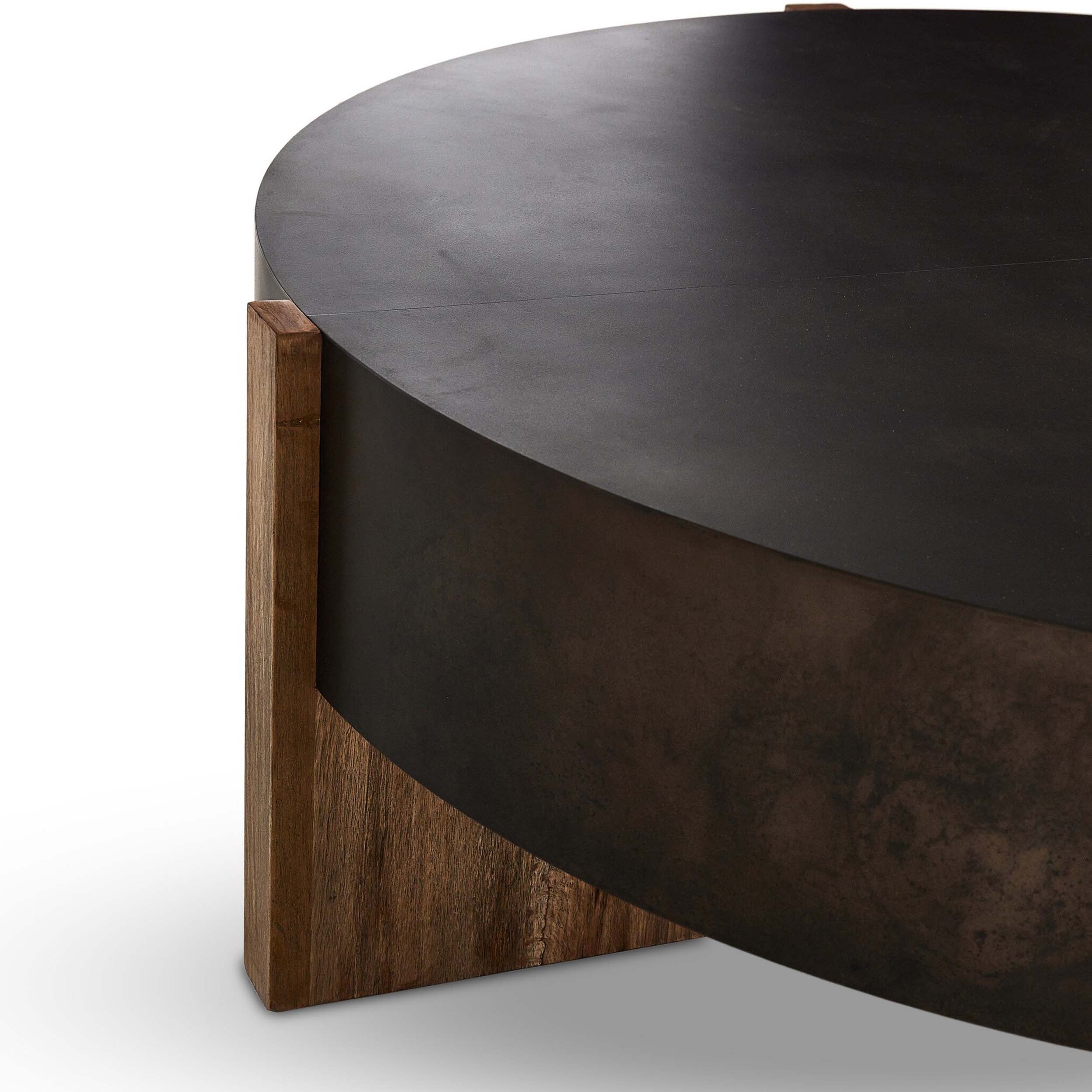 Bingham Large Coffee Table, Distressed Iron