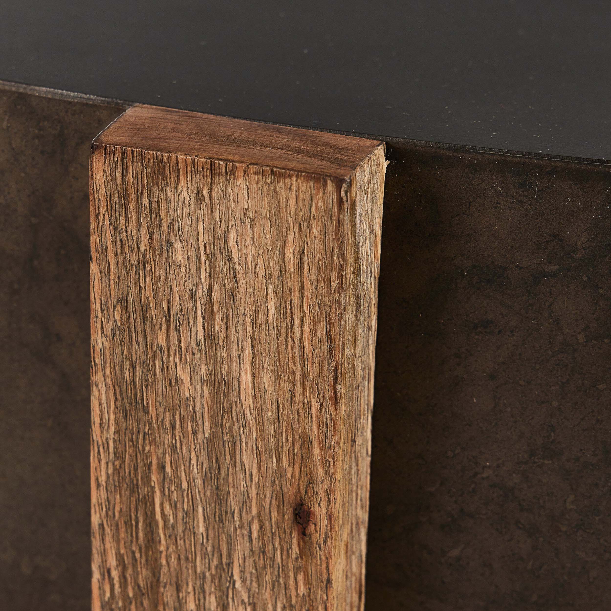 Bingham Large Coffee Table, Distressed Iron