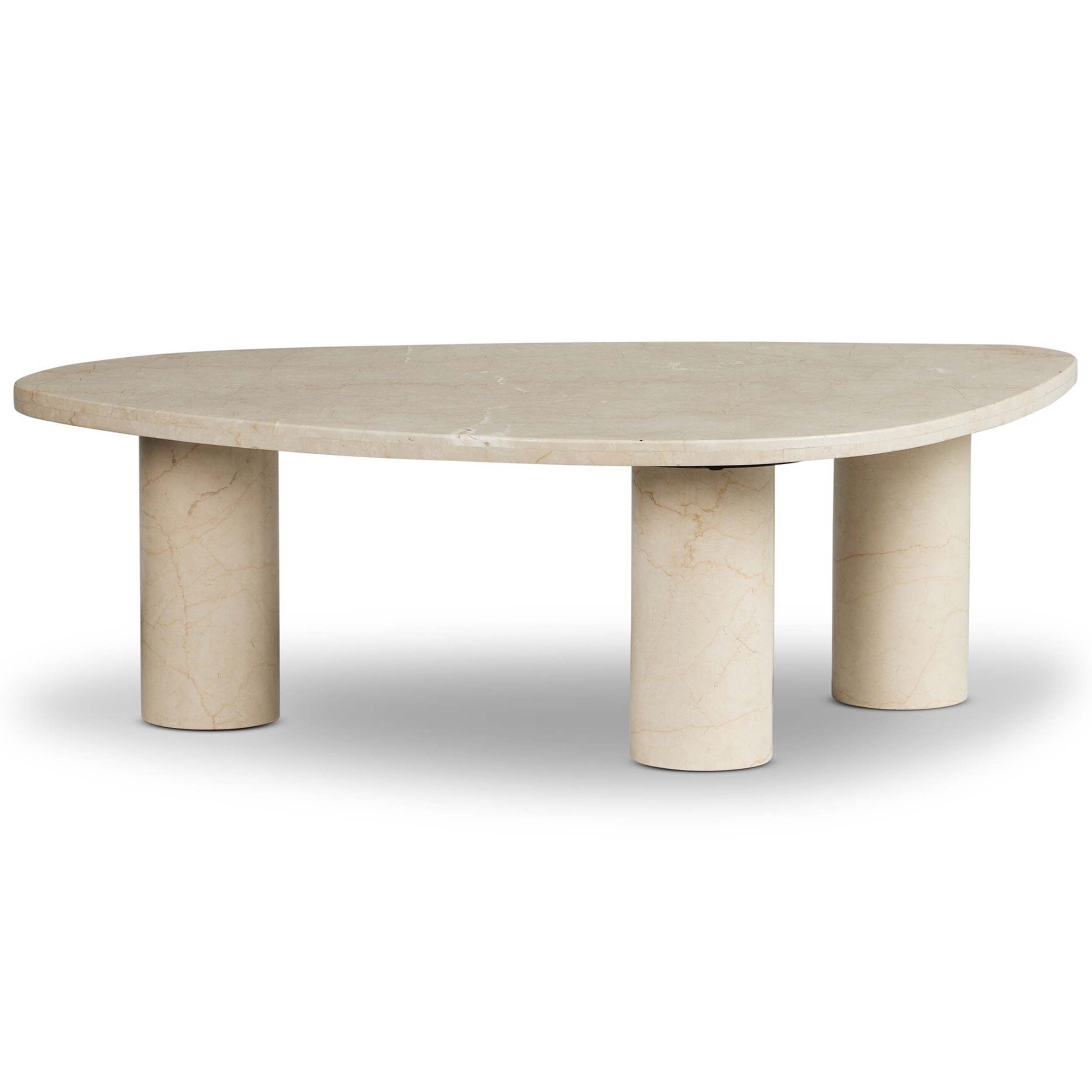 Zion Nesting Coffee Table, Cream Marble