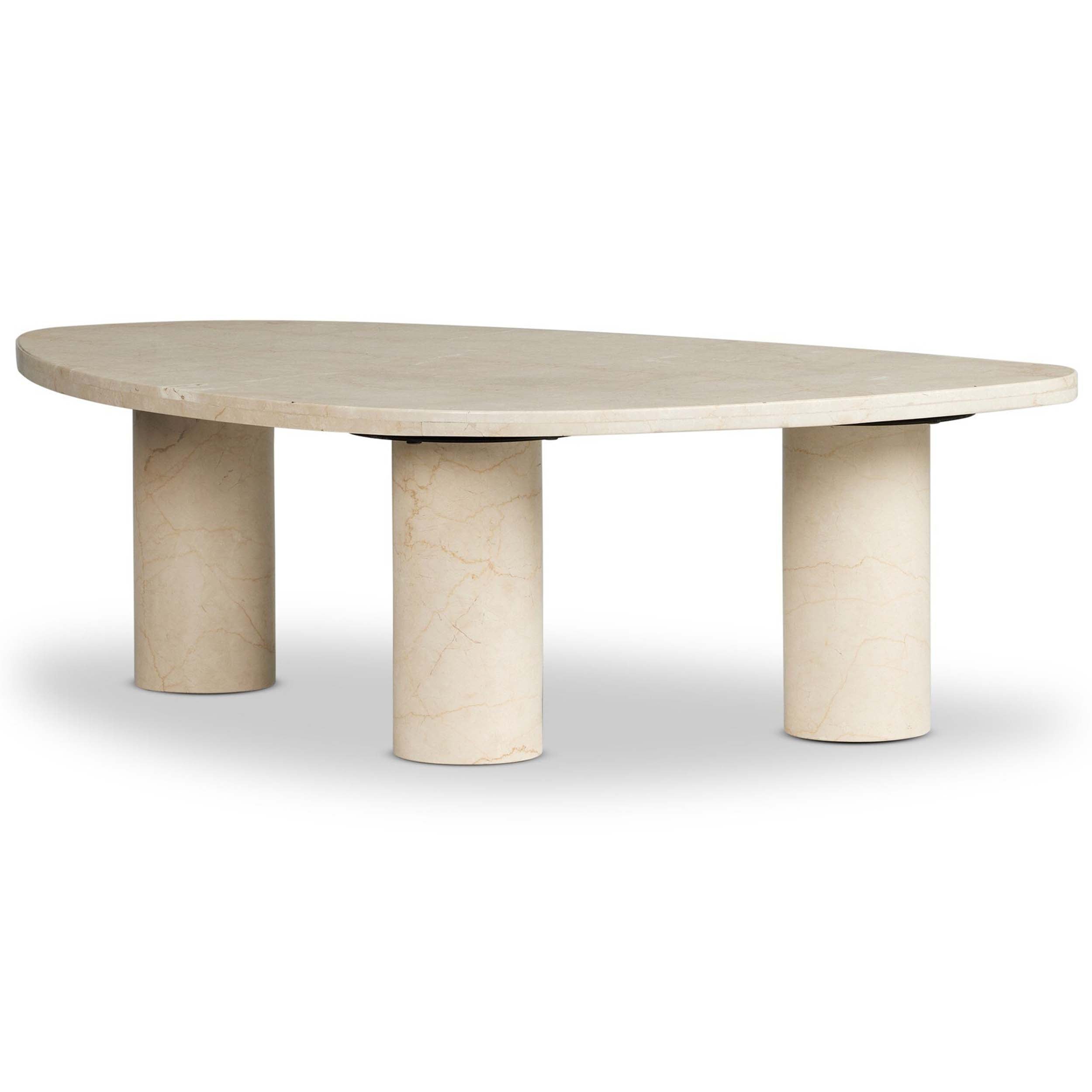 Zion Nesting Coffee Table, Cream Marble
