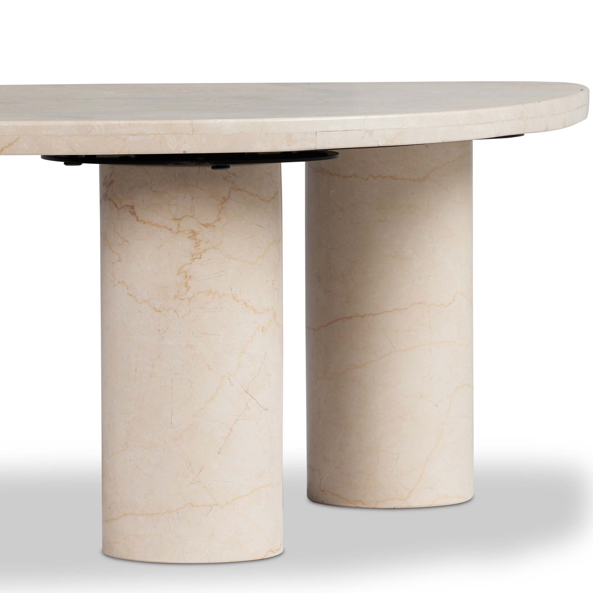 Zion Nesting Coffee Table, Cream Marble