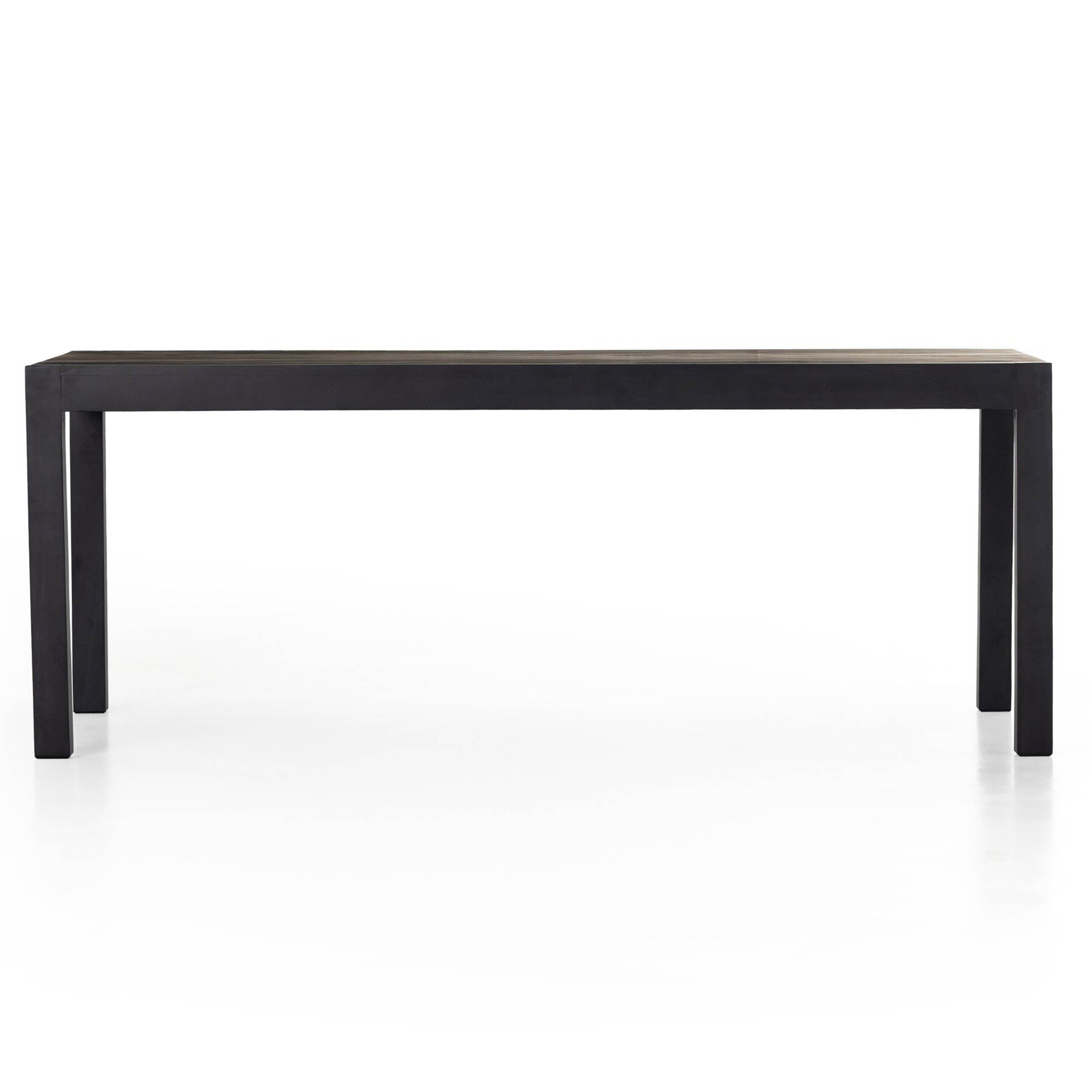 Isador Dining Table, Black Wash Poplar