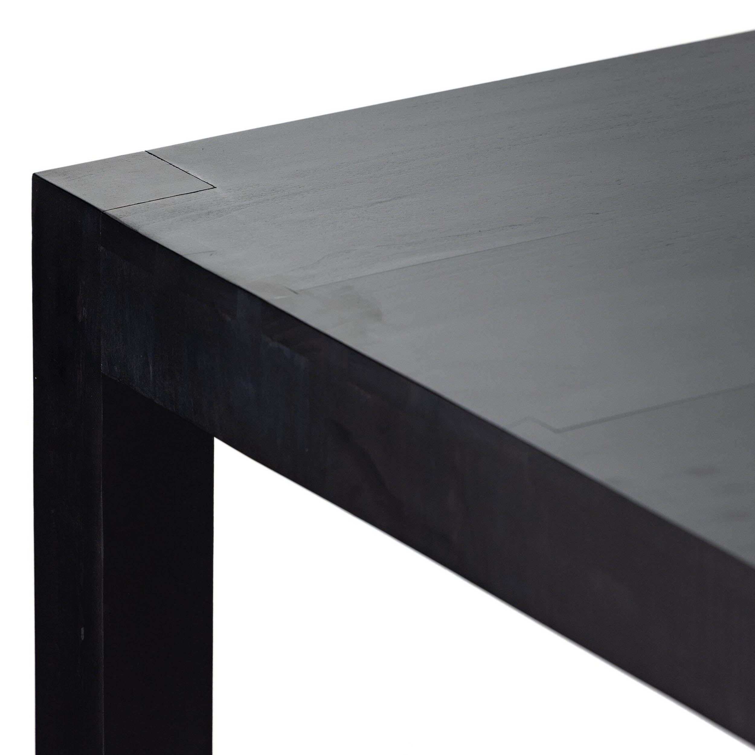 Isador Dining Table, Black Wash Poplar