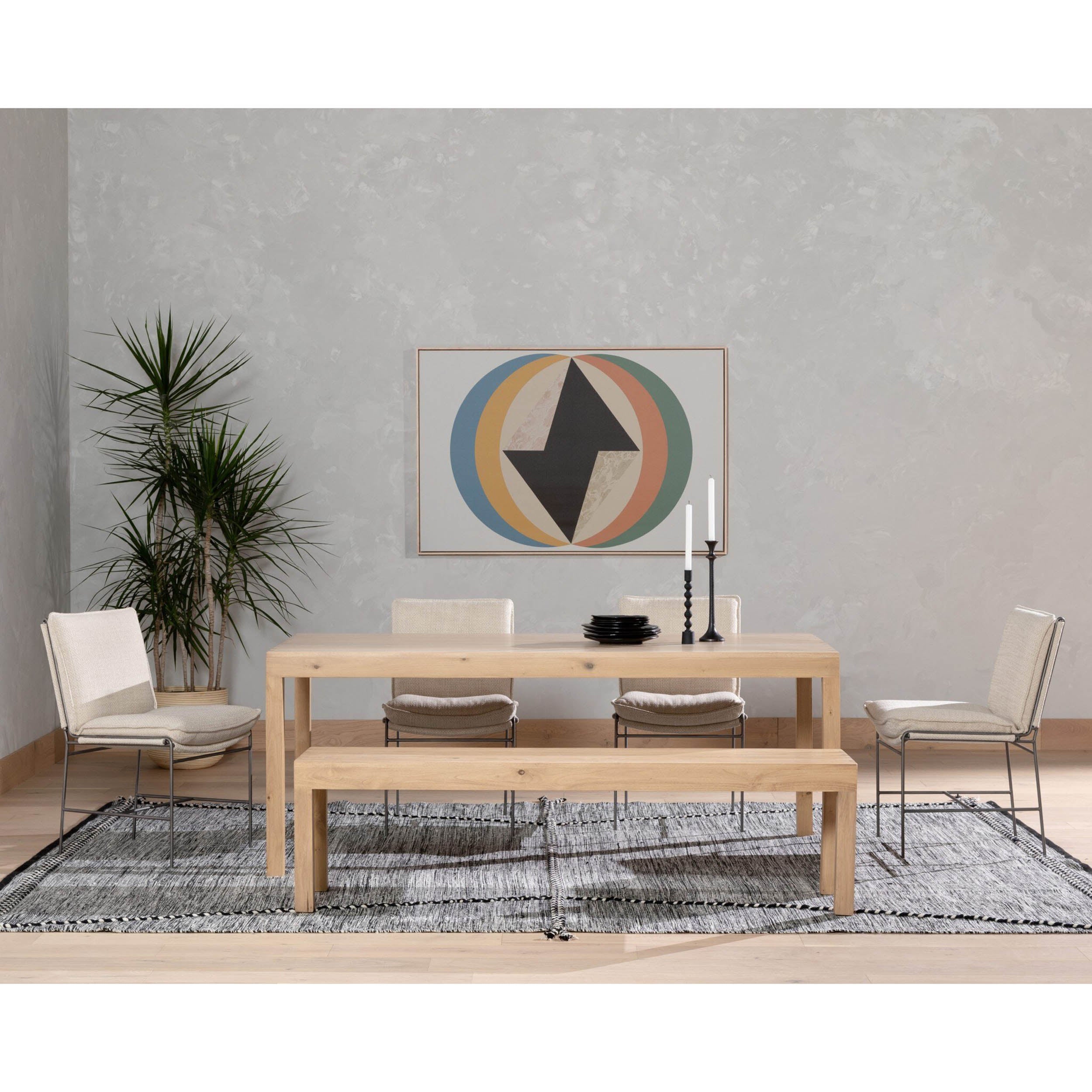 Isador Dining Table, Dry Wash Poplar