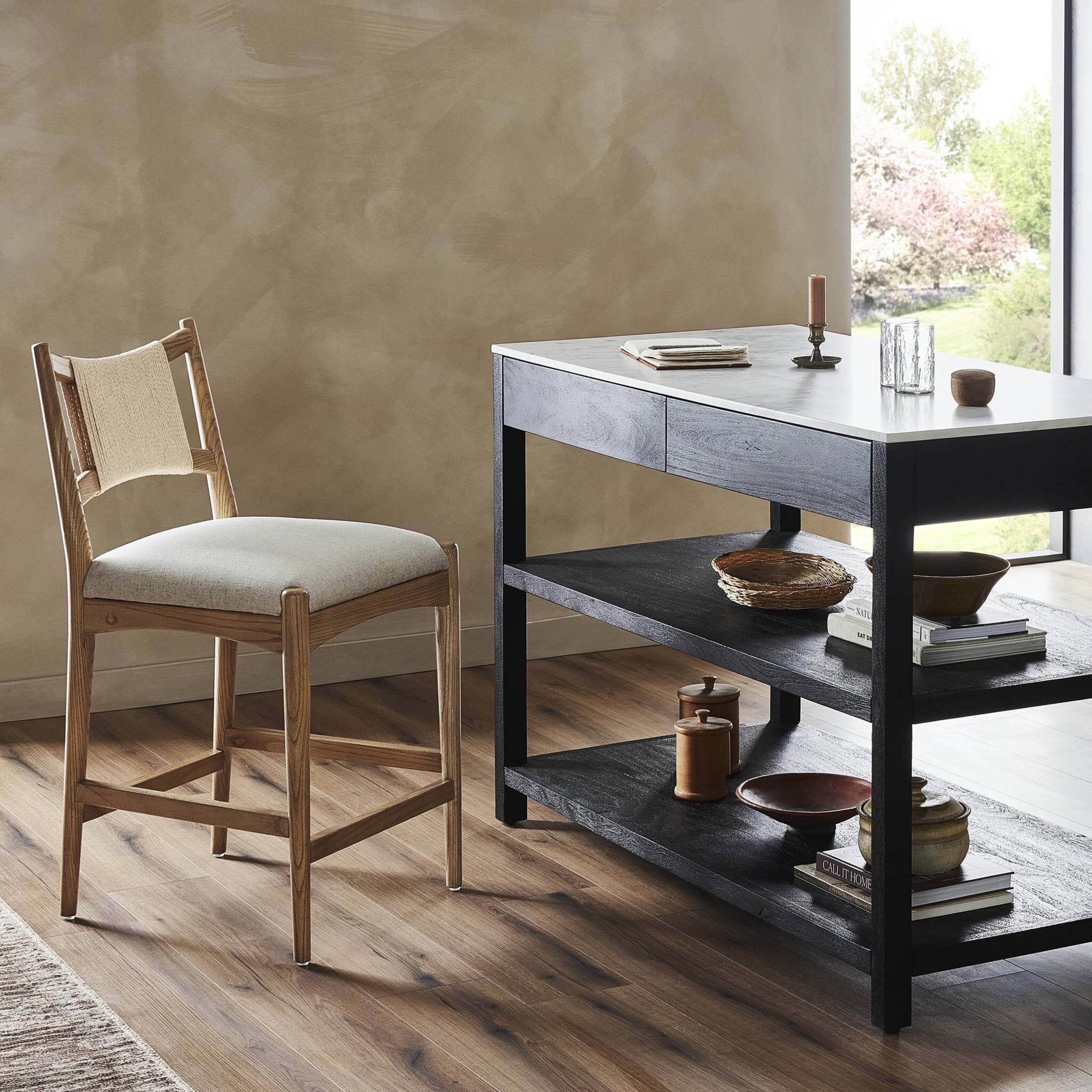 Haddon Counter Stool, Antwerp Natural, Natural Nettlewood