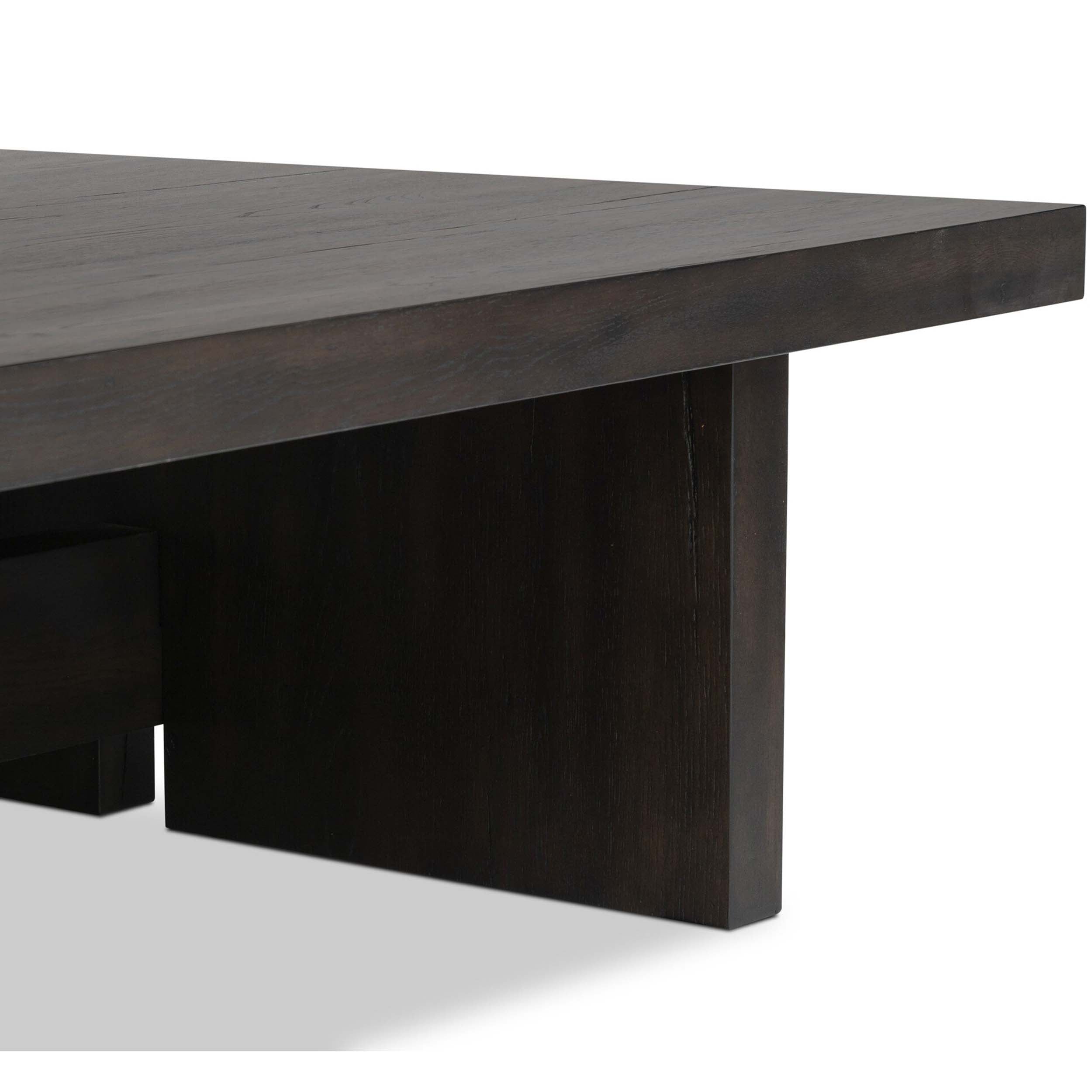 Isaac Coffee Table, Smoked Black Veneer